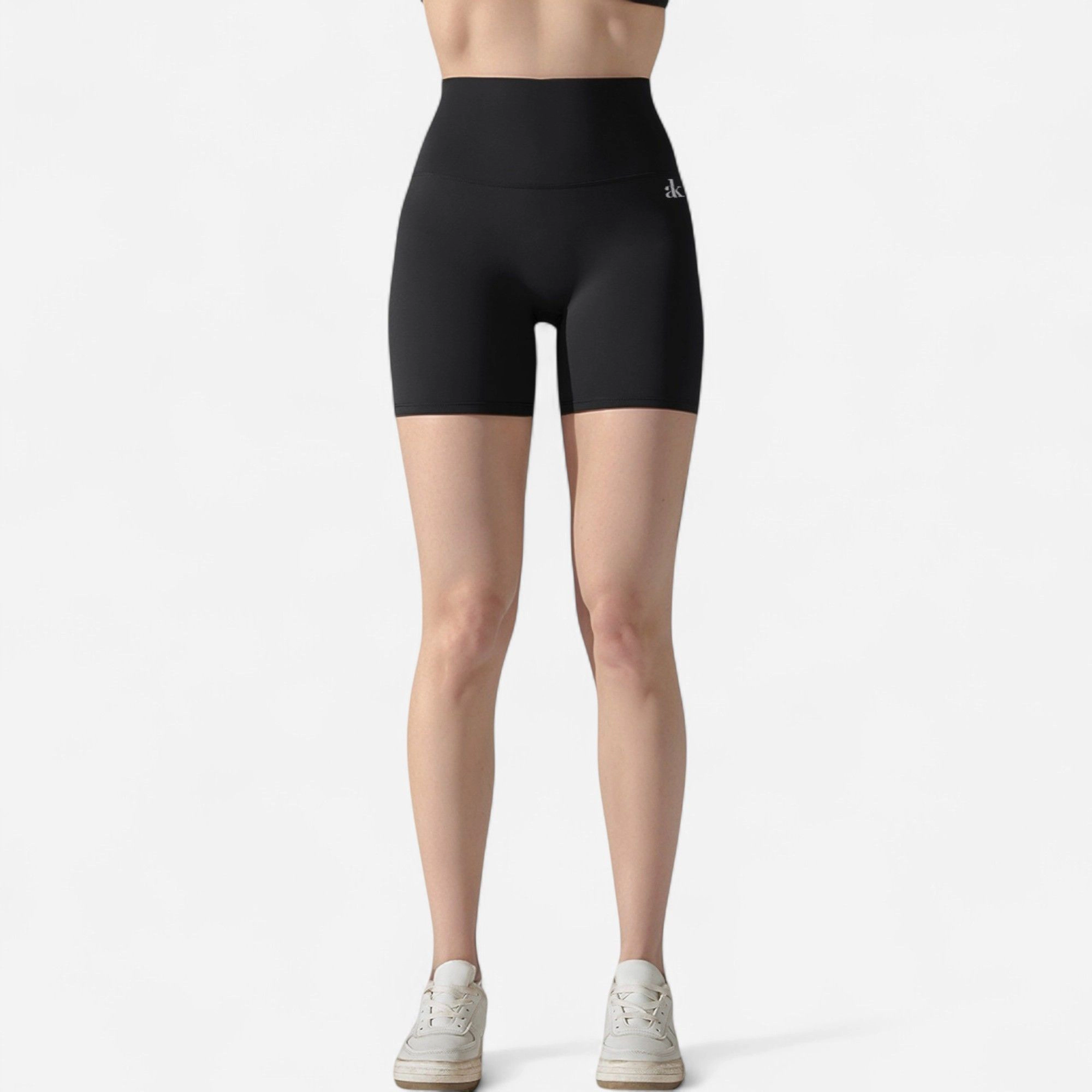 Anna-Kaci Women's High Waist Compression Biker Shorts Seamless Waistband with Sculpting Stretch Fit