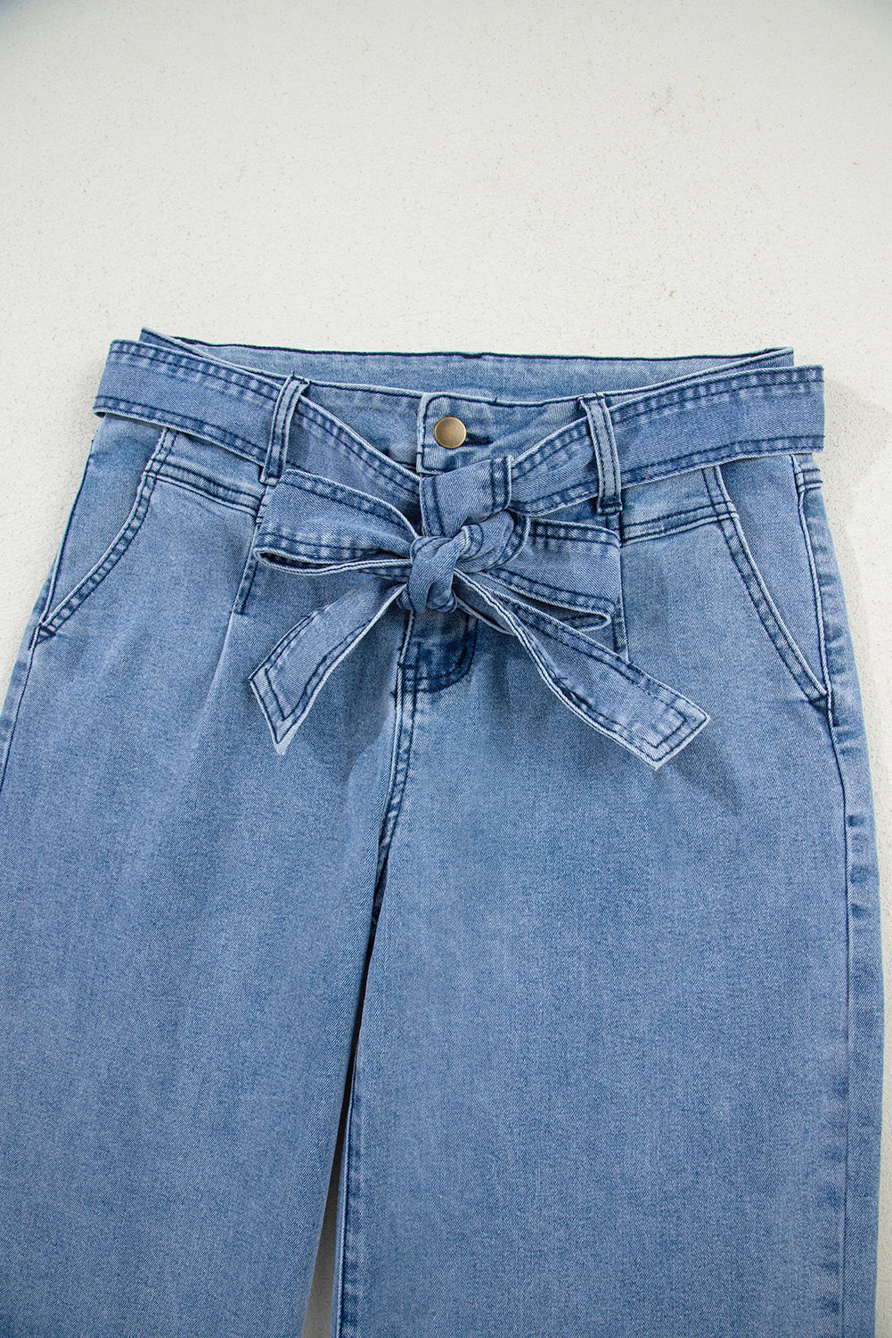 Threaded Pear Women's Ava Sash Wide Leg Jeans