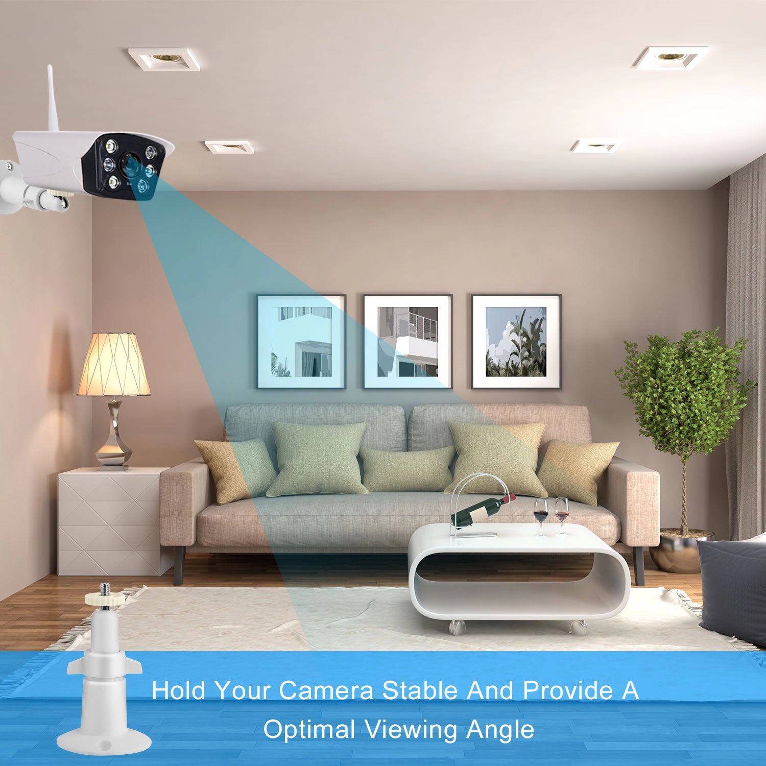 GBruno 3-Pack Adjustable Security Camera Wall Mount