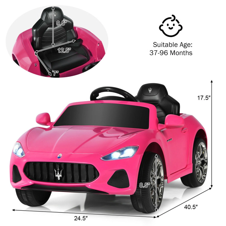 Hivvago 12V Kids Ride-On Car with Remote Control and Lights
