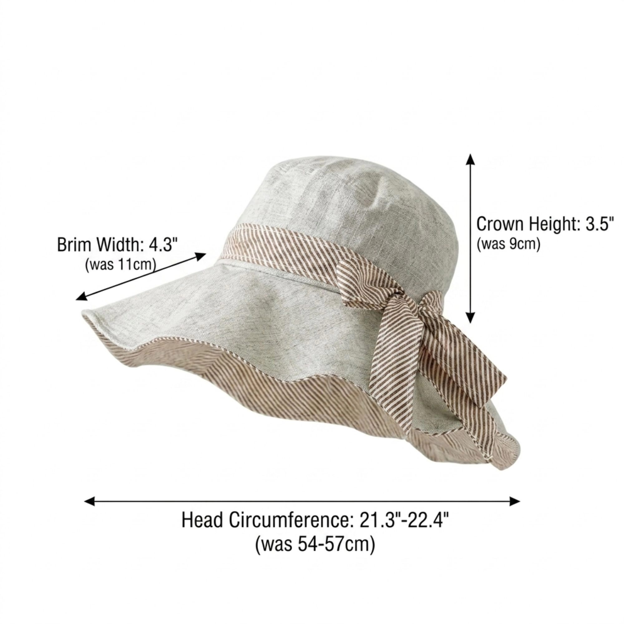 Anna-Kaci Women's Foldable Wide Brim Sun Hat with Bow Tie