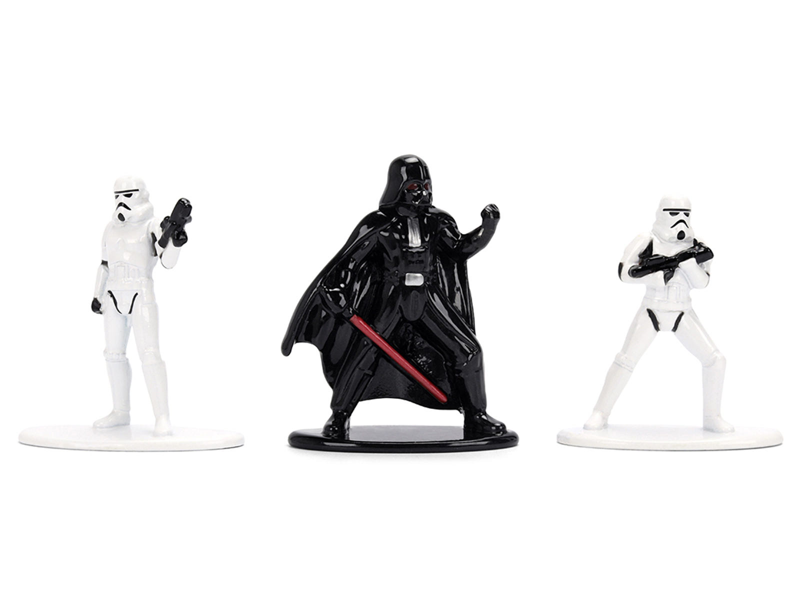 Jada Set of Diecast Figures "Star Wars" Movie Franchise "Nano Metalfigs" Series Diecast Models by Jada
