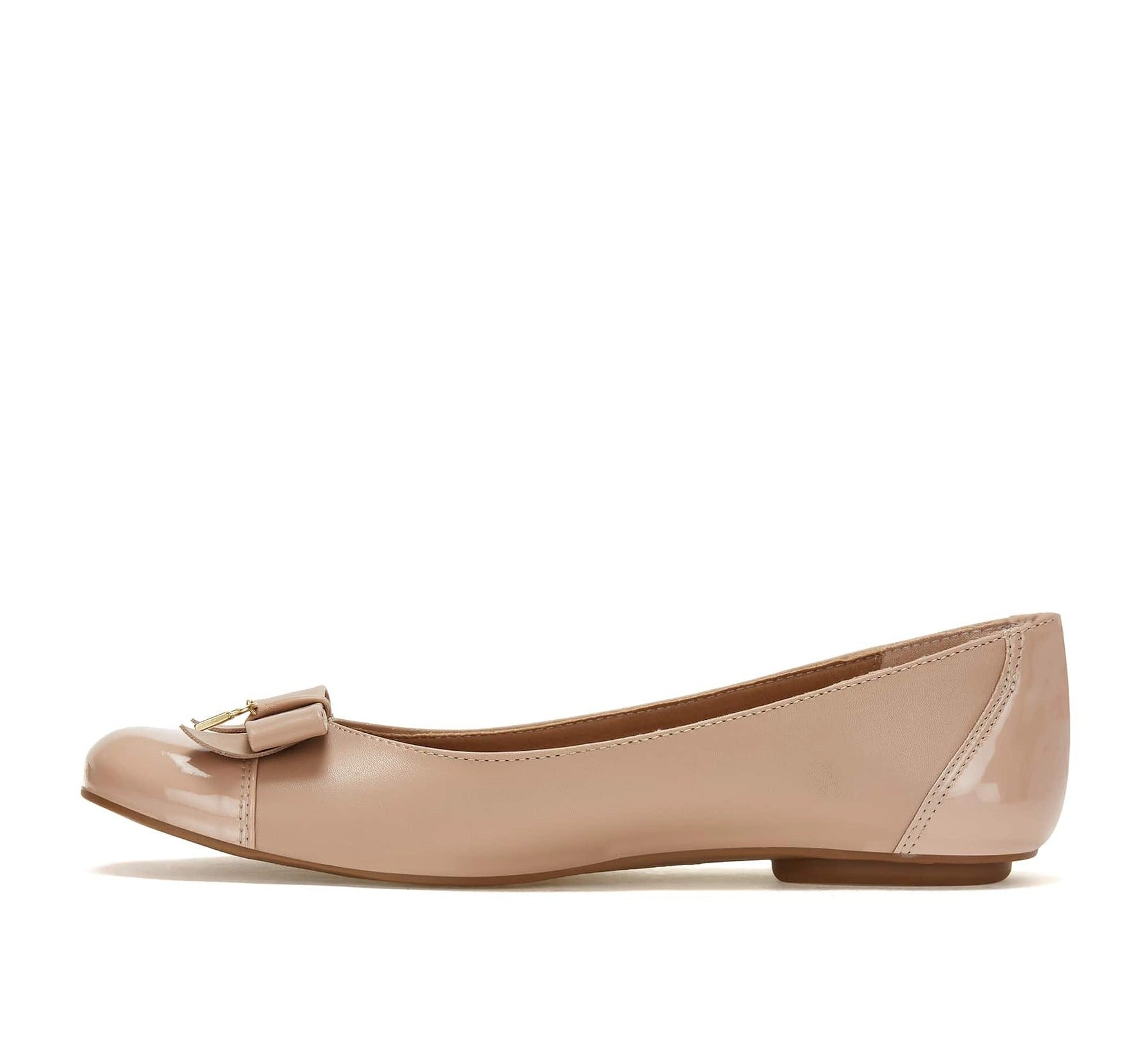 Andrea Ballerinas With Bow And Golden Lock Charm