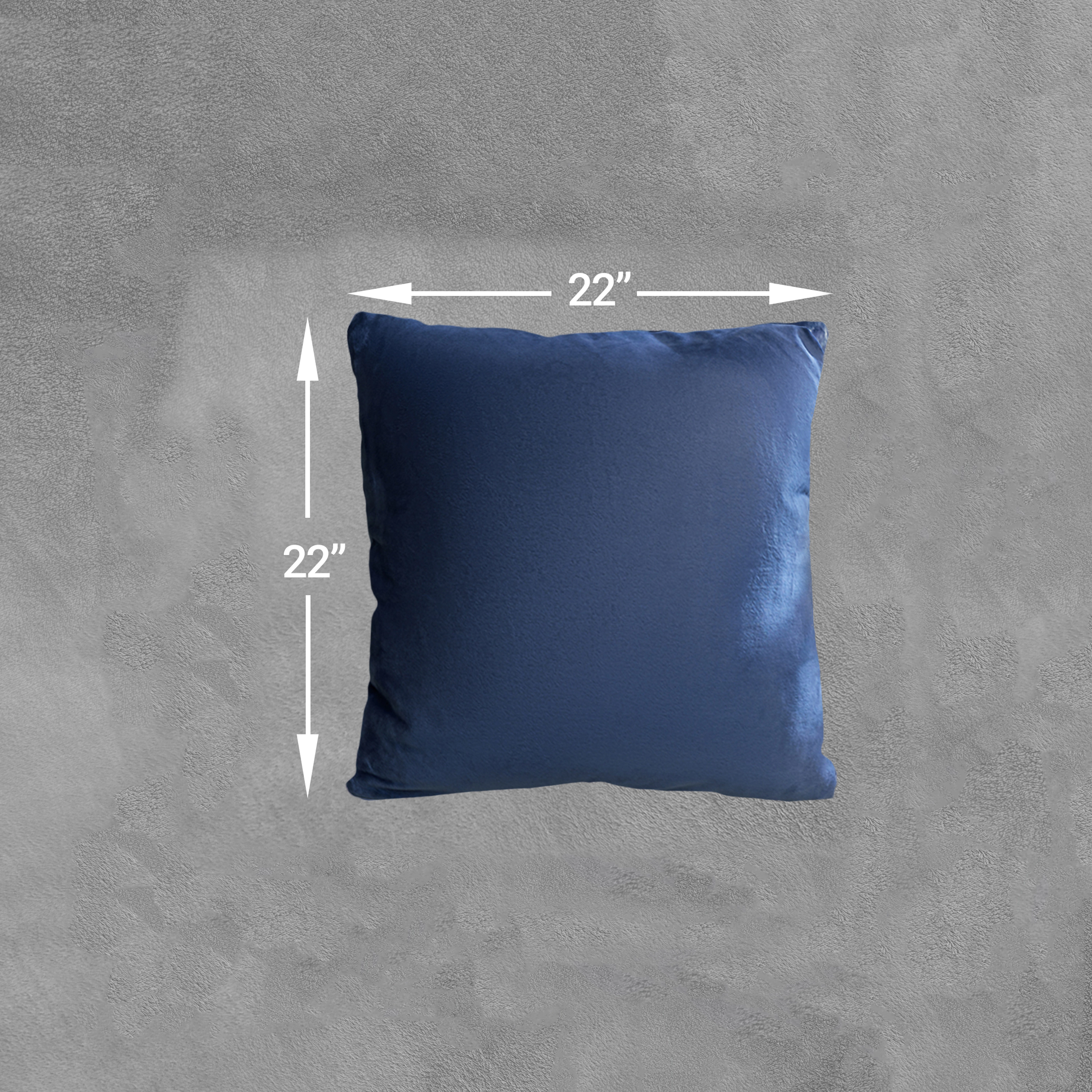 Cheer Collection 22-Inch Velour Decorative Throw Pillows with Inserts, 2-Pack (White)