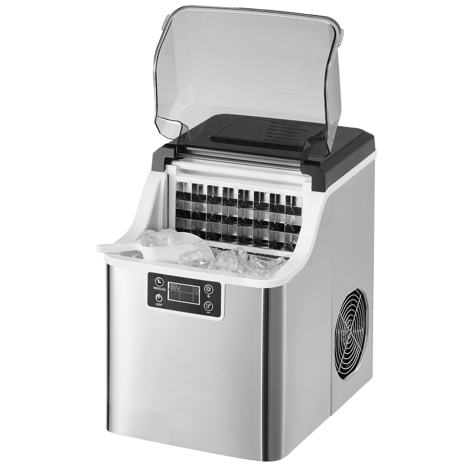 HONGGE Countertop Ice Maker, Ready in 15 Mins, Self-Cleaning Portable Ice Maker