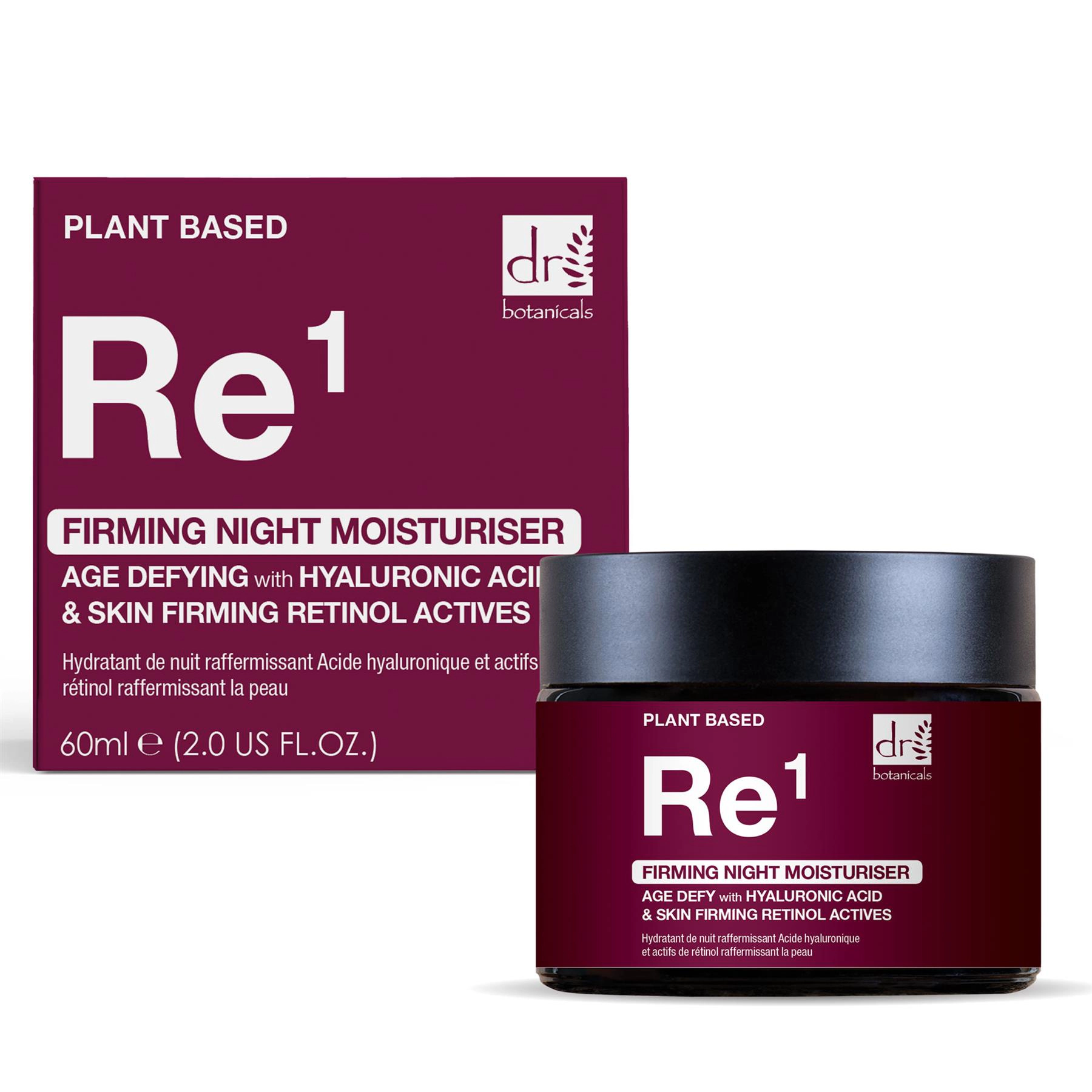 Dr. Botanicals Firming Night Moisturiser with Retinol and 1% Hyaluronic Acid, Vitamin E, 60ml