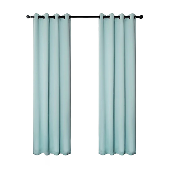 RT Designers Collection 100% Polyester 250 GSM Riley 100% Blackout Grommet Panel 54" x 95" Blue