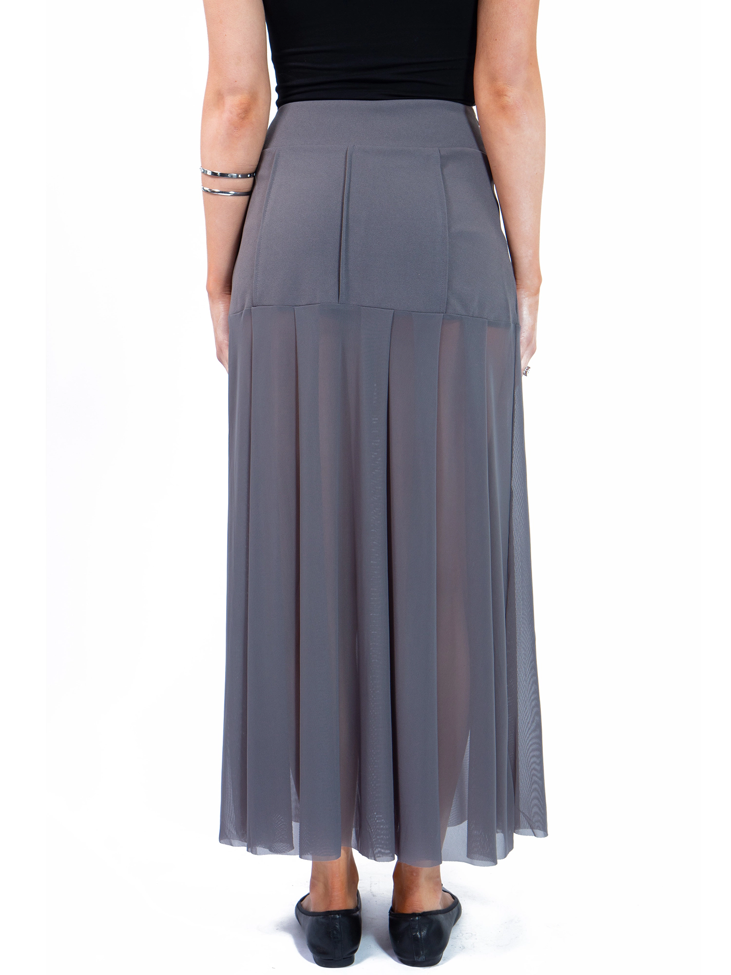 JESS by Meiko Women's Double Layer Seam Maxi Skirt