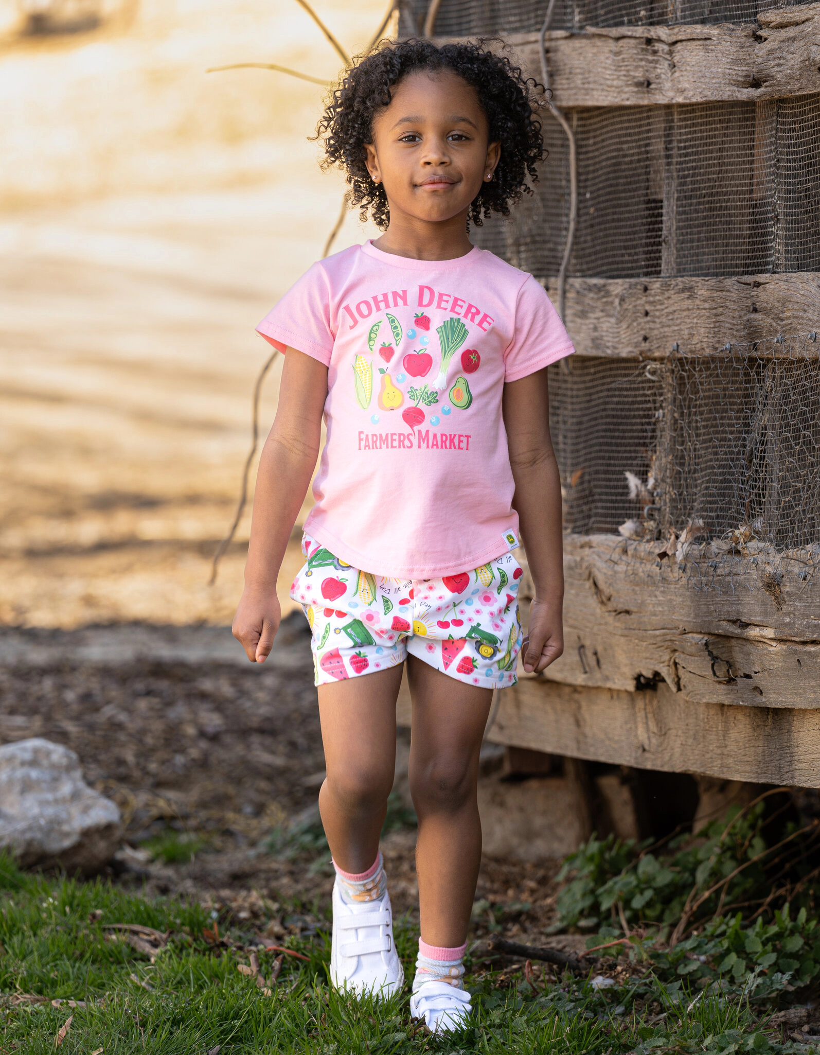 John Deere Girls' 2-Piece T-Shirt and Bottoms Set