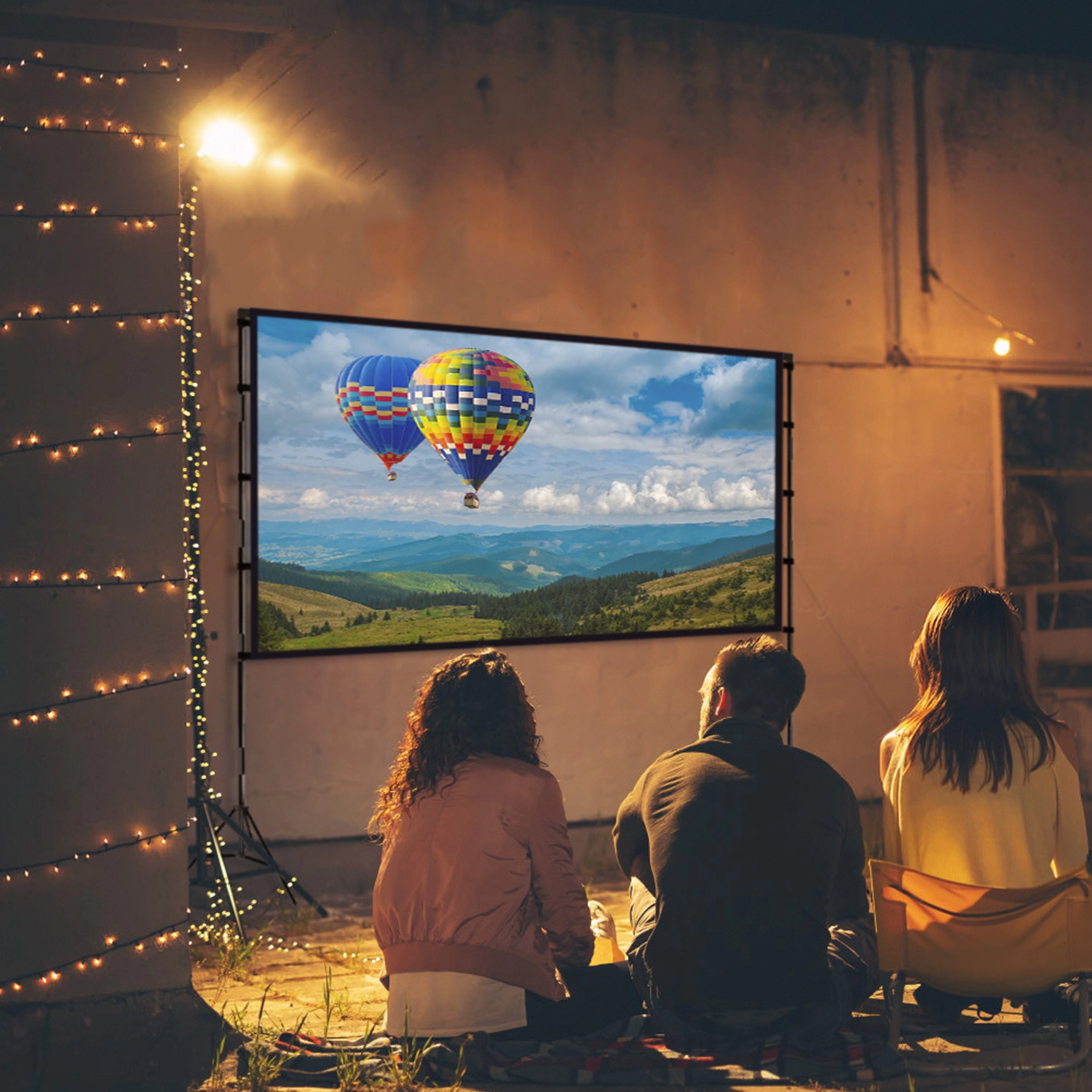 GBruno 120 In 4K HD Projector Screen With Stand