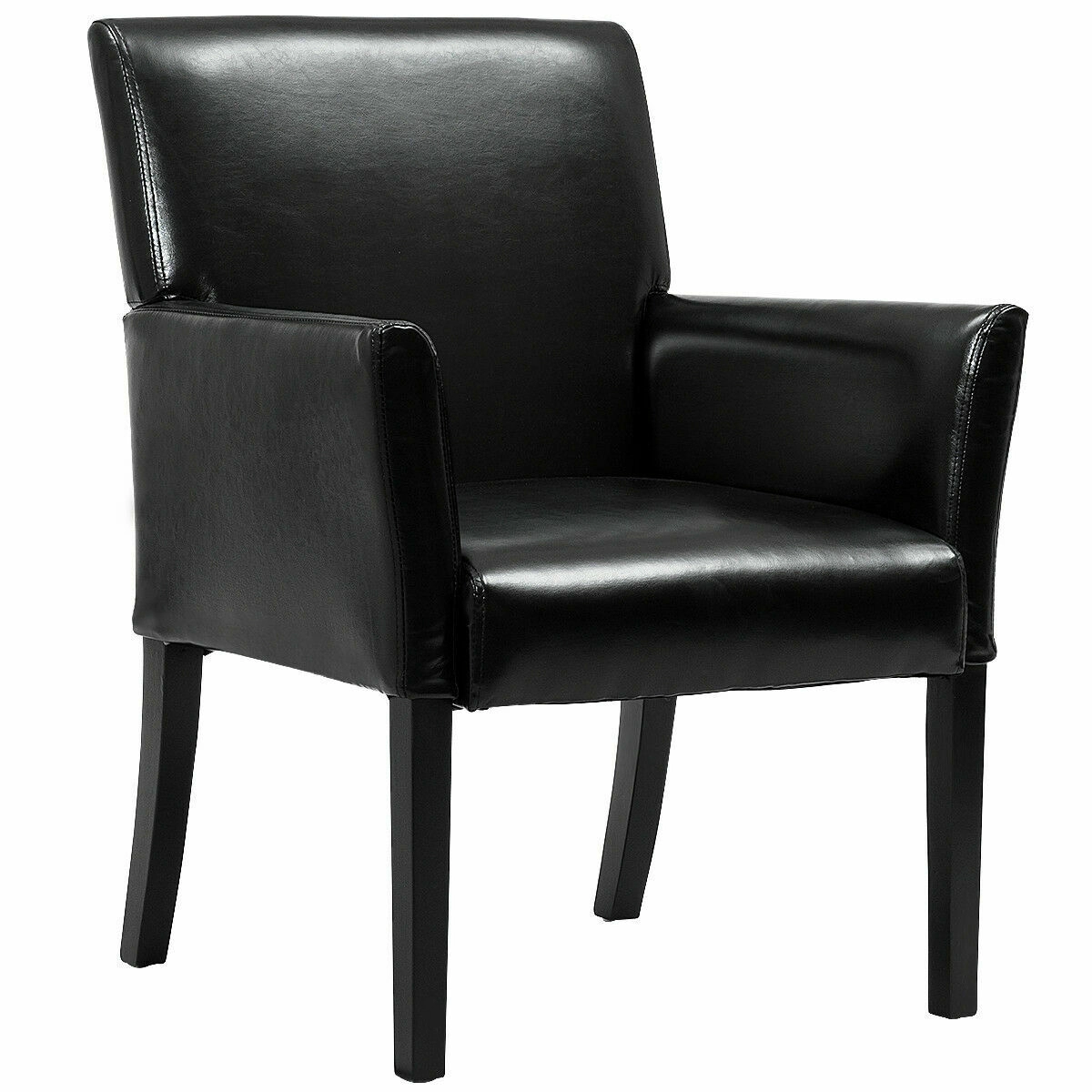 LJG Modern PU Leather Executive Arm Chair Sofa