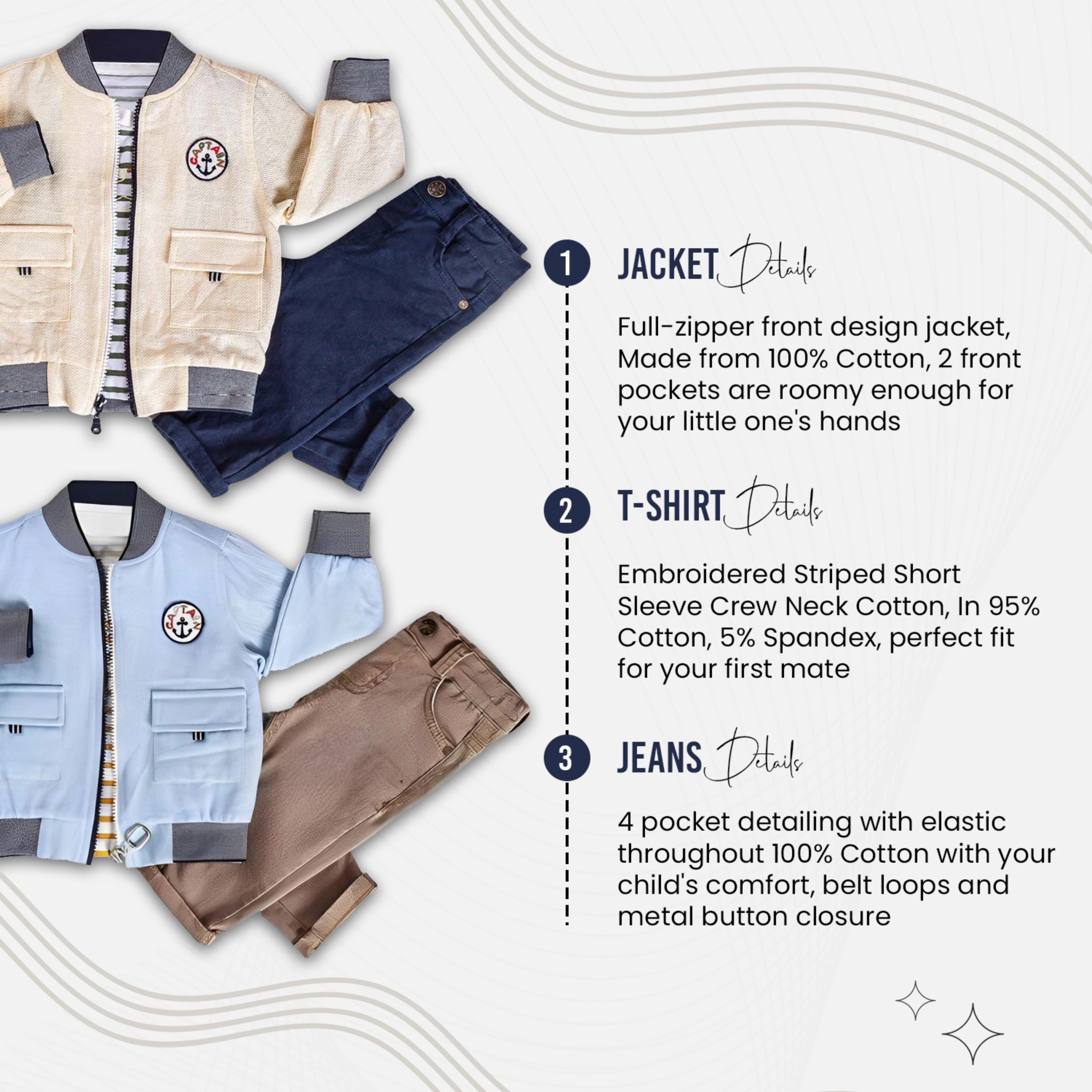 Wear Sierra Boys Toddler 3‑Piece Outfit Set