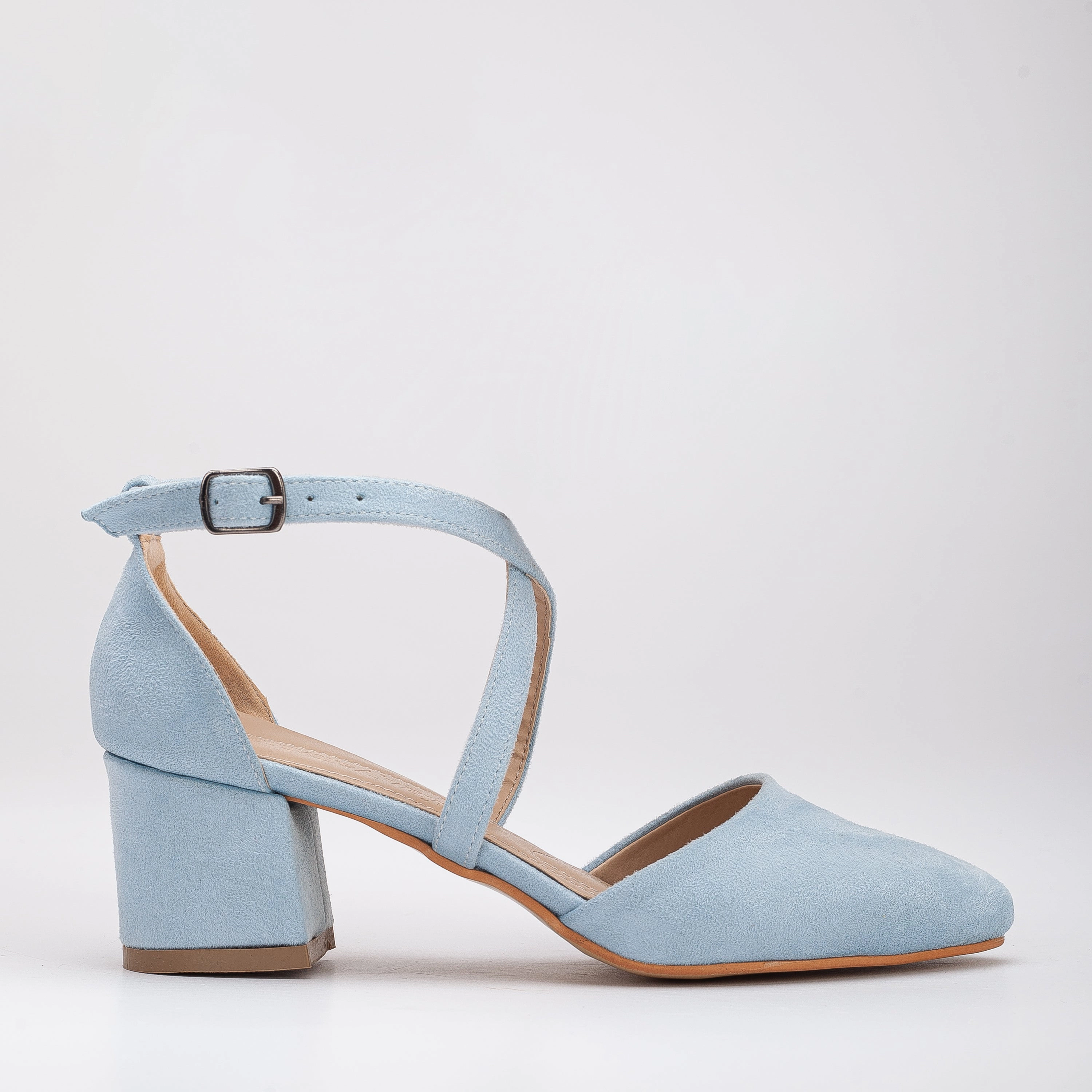 Forever & Always Womens Dolly Low Block Heel Pumps
