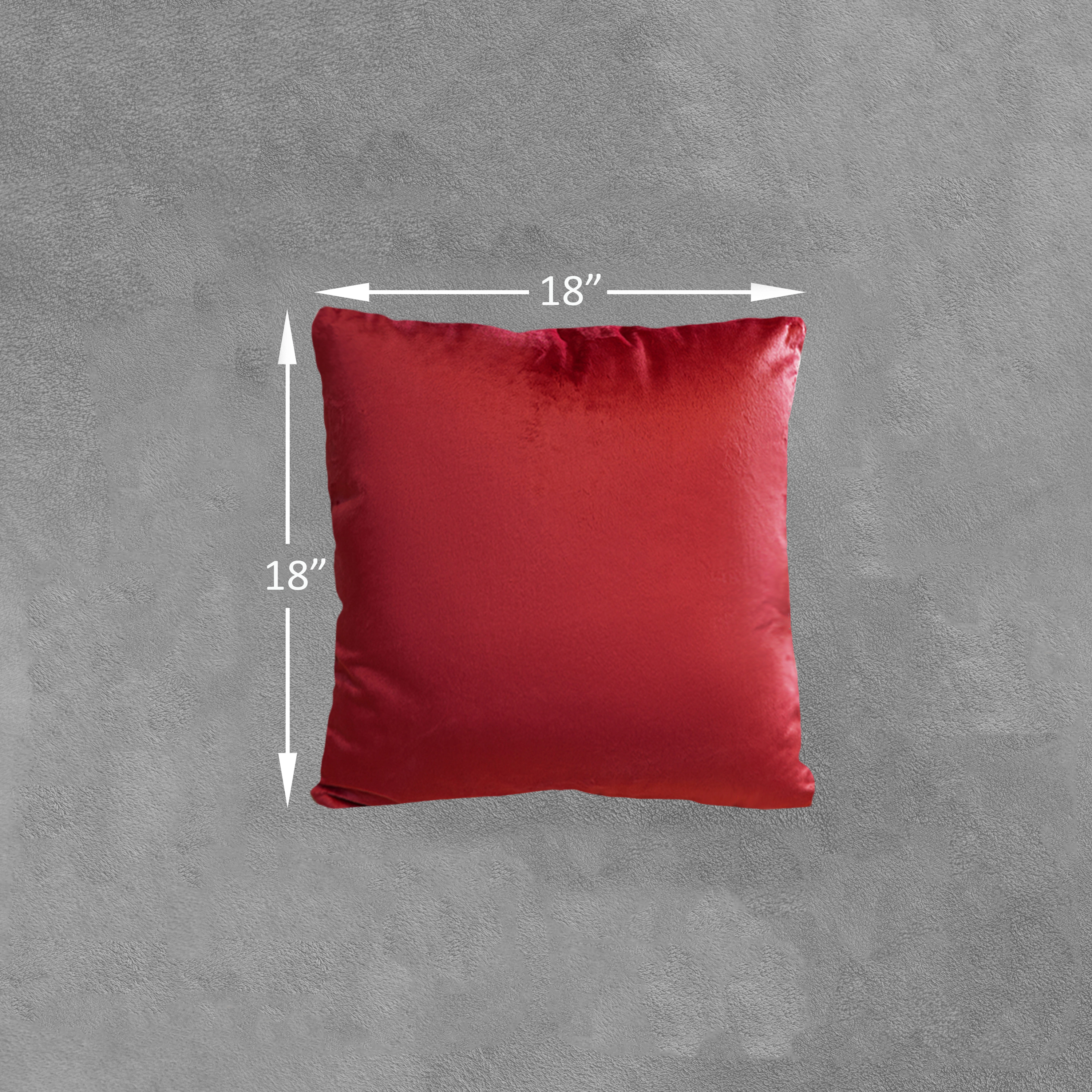 Cheer Collection 18-Inch Velour Decorative Throw Pillows with Inserts, 2-Pack (Black)