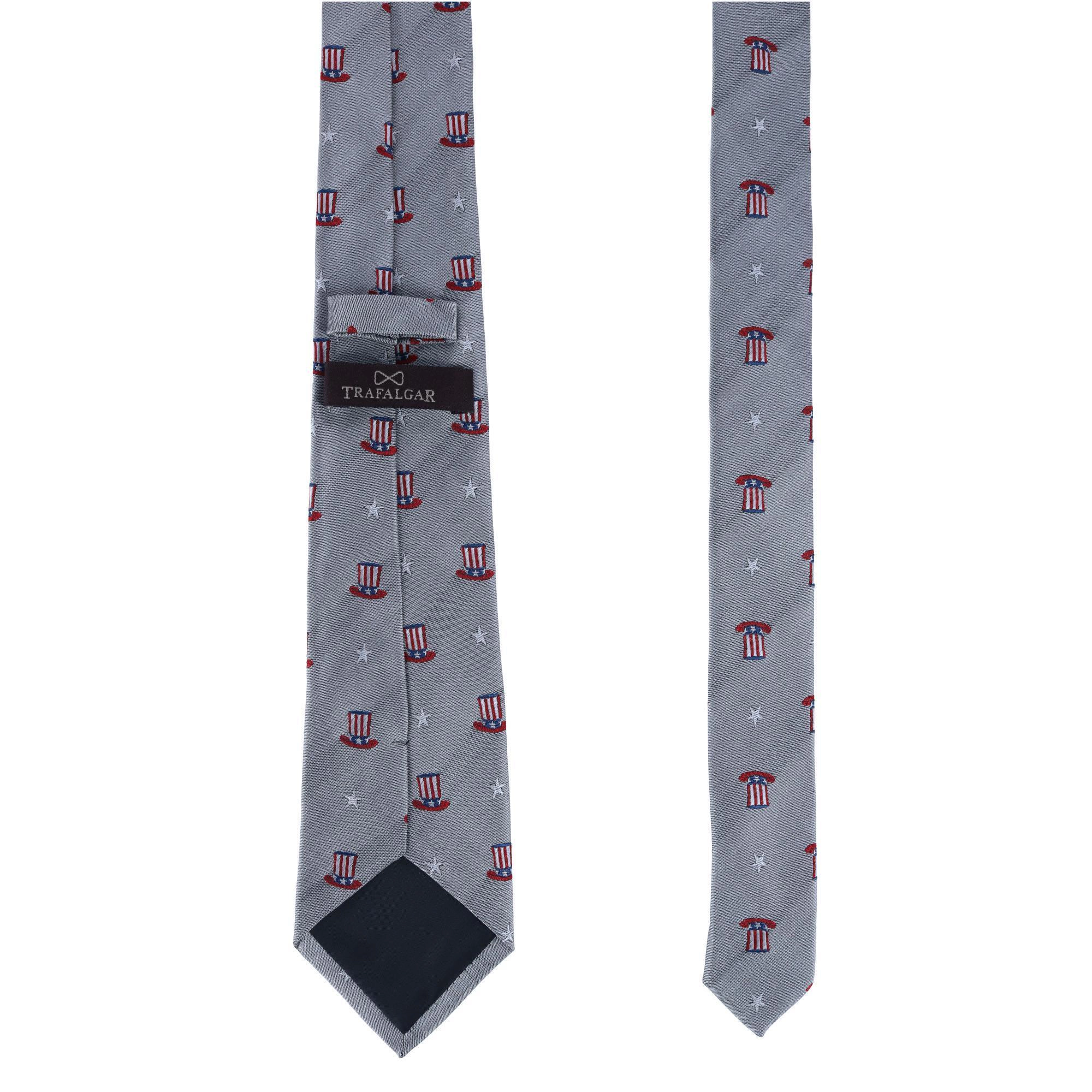 Trafalgar Uncle Sam Pride Silk Novelty Necktie