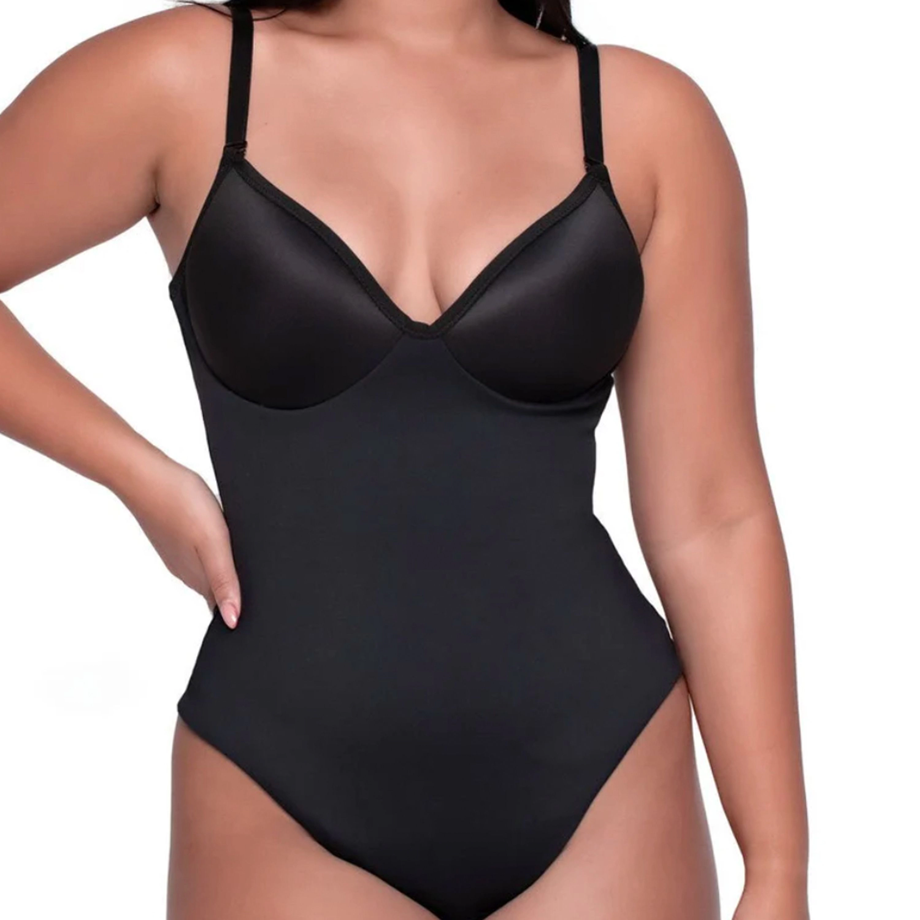 YAHAIRA Women's Cupped Full Bodysuit Triple Tummy Layer