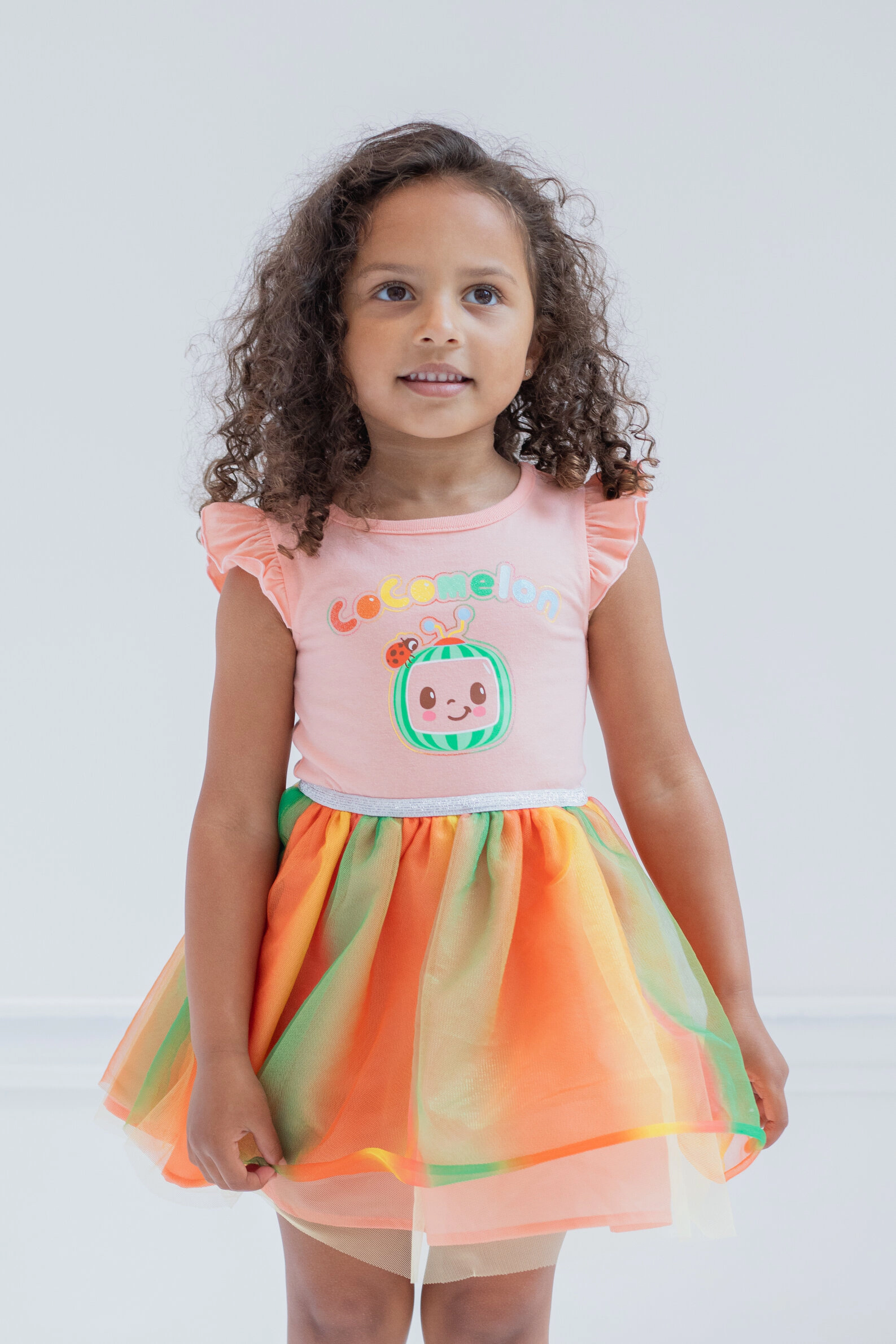 Cocomelon Girls' Glitter Tutu Dress