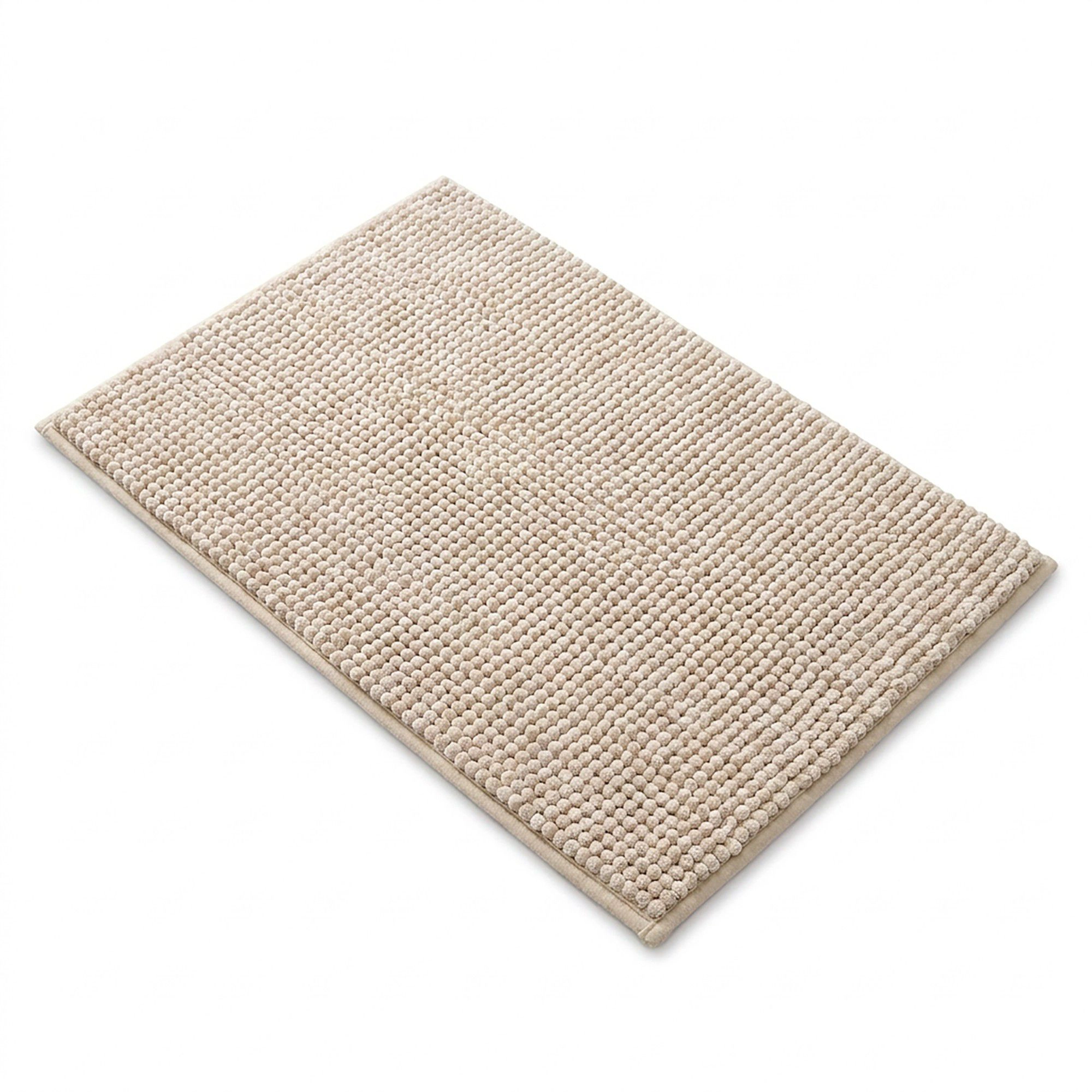 Alilang Unisex Chenille Bath Mat with Plush Pebble Texture and Non Slip Backing