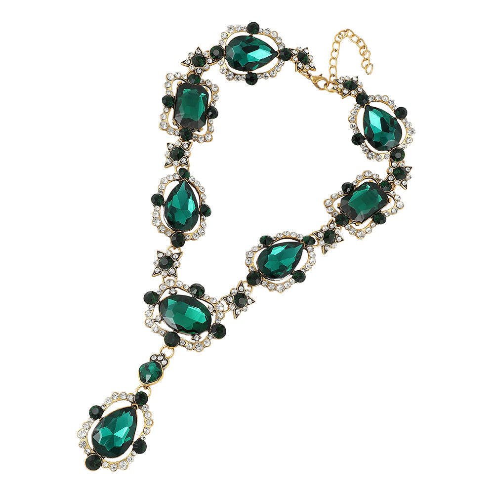 SOHI Women's Party Stone Statement Necklace