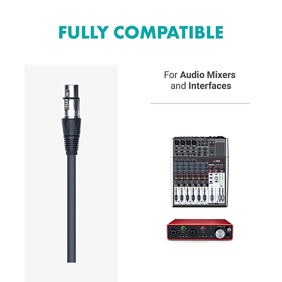 Movo PC-M6 Universal Cardioid Condenser Microphone with XLR and 3.5mm, Shock Mount, and Windscreen - Perfect