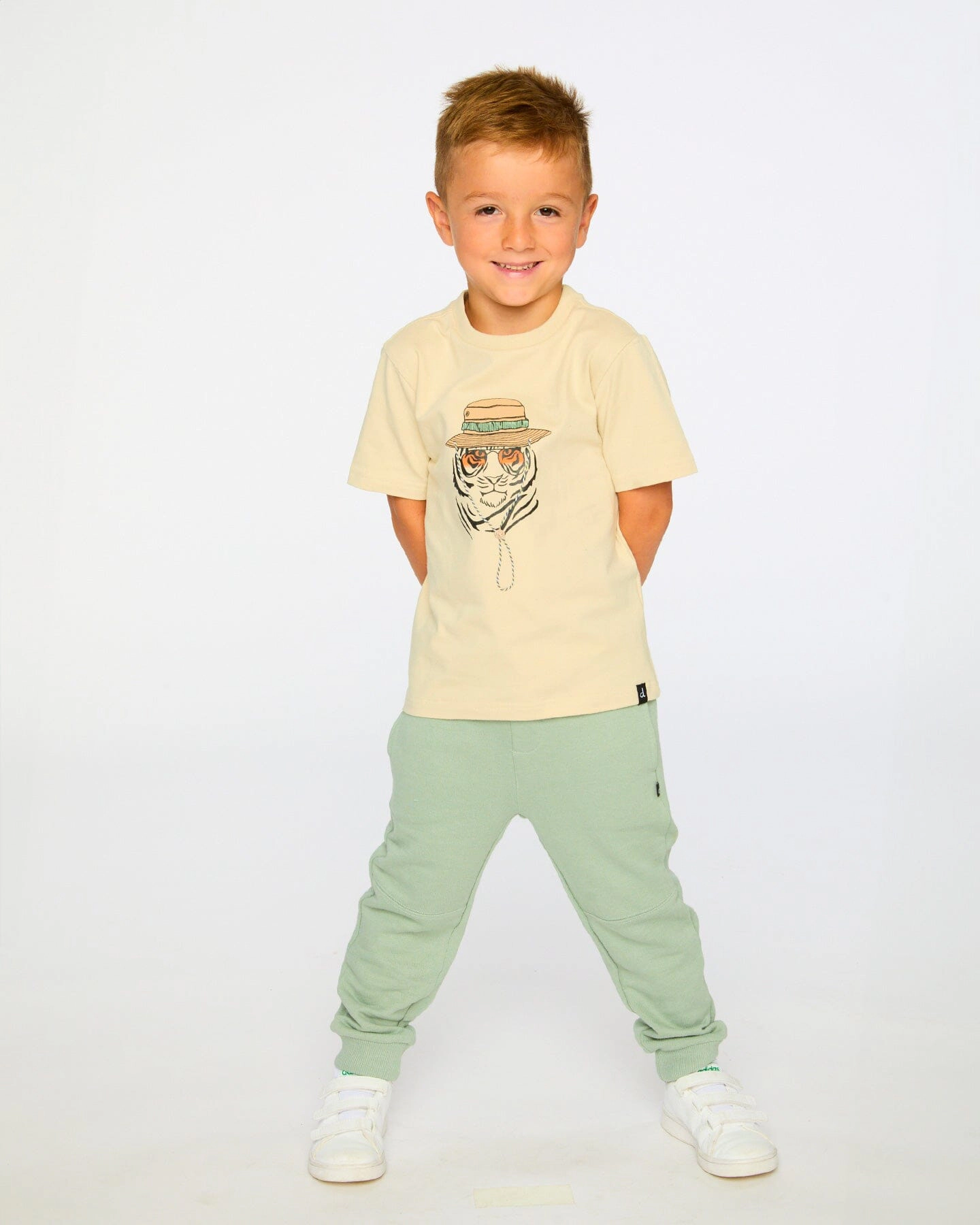 Deux par Deux Boys French Terry Drawstring Sweatpants