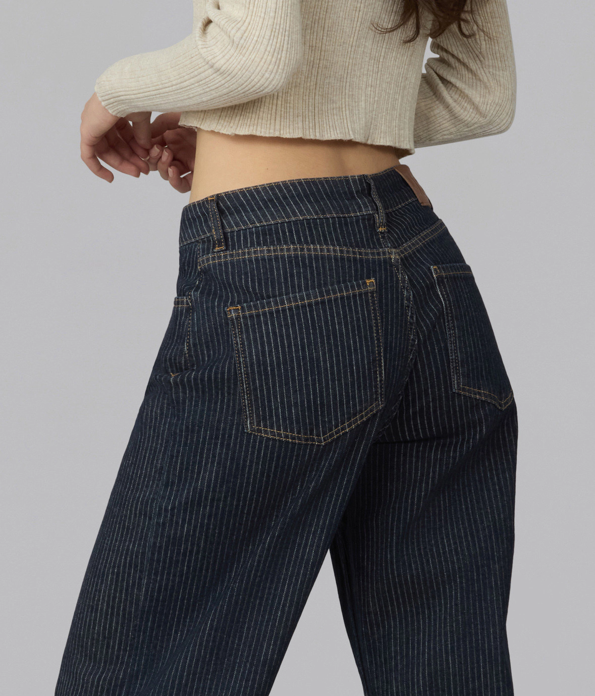 Lola Denim Womens Colette High Rise Wide Leg Jeans