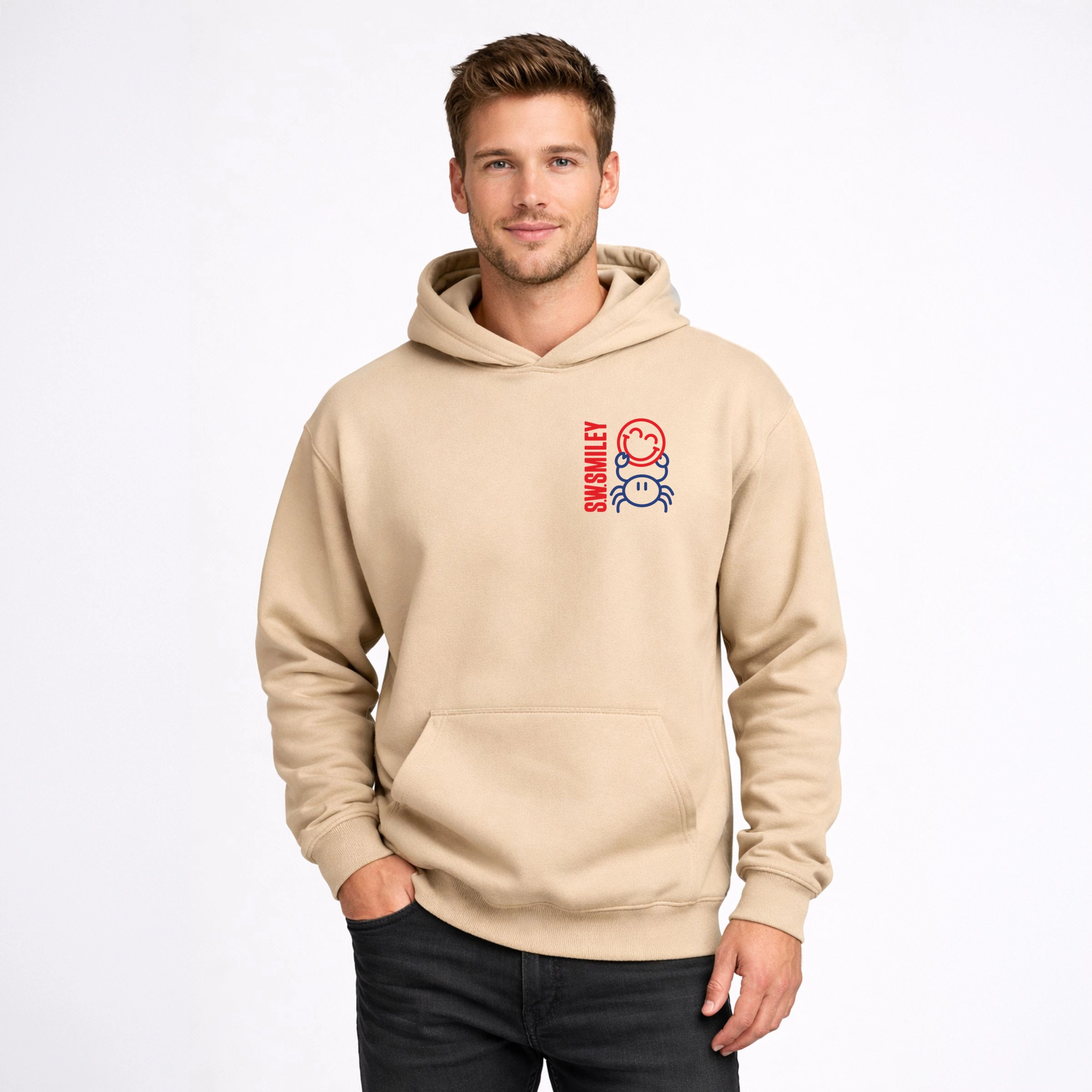 Simply Sage Market - Men's Graphic Hoodie S.W.Smiley Crab Smiley