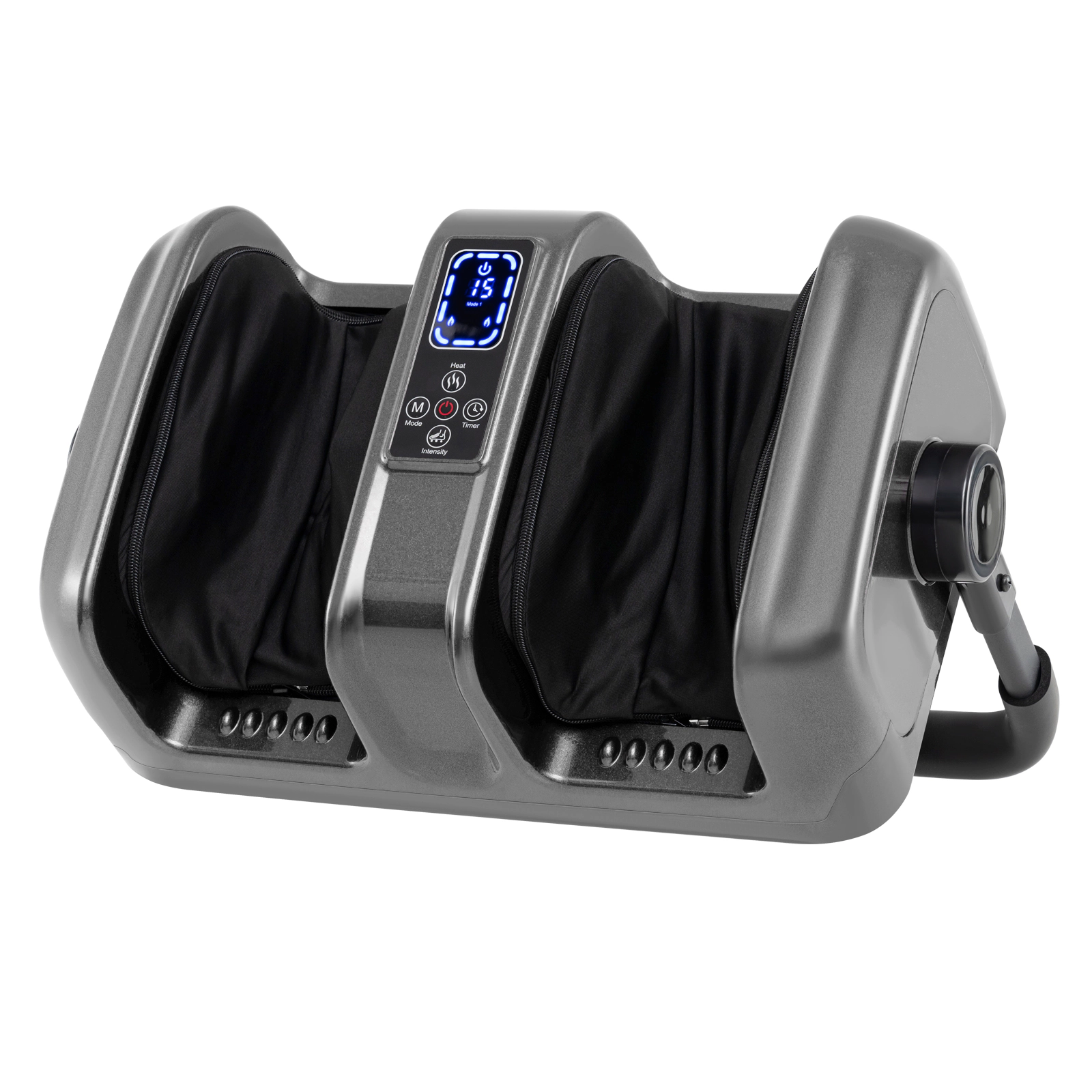 SUGIFT Shiatsu Foot and Calf Massager with Heat Rotary Stand LED Panel 3 Modes 3 Speeds and Remote