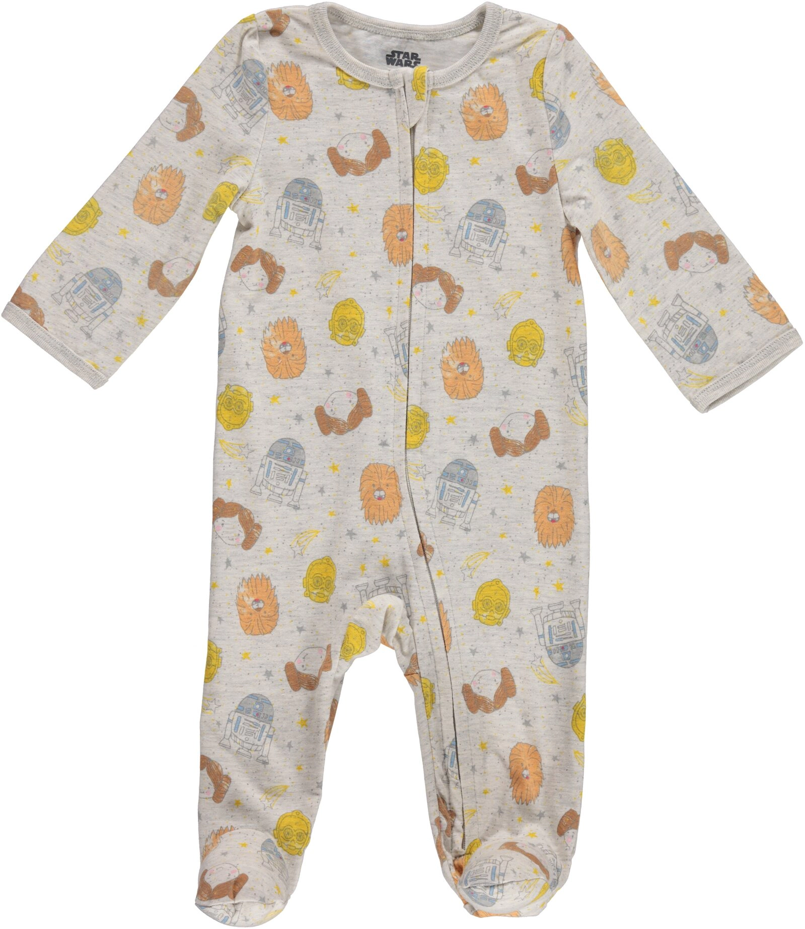 Star Wars Baby Girls' 2-Pack Footed Sleep N Play