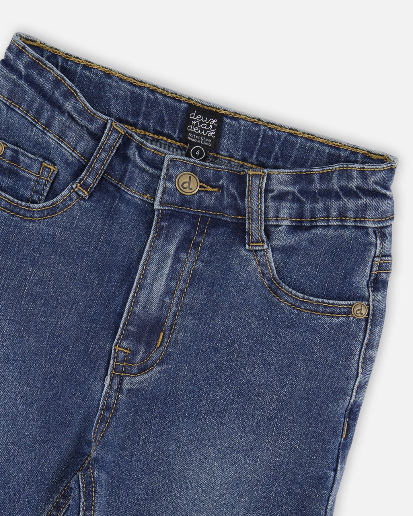 Deux par Deux Boys Stretch Jeans Navy Blue Denim