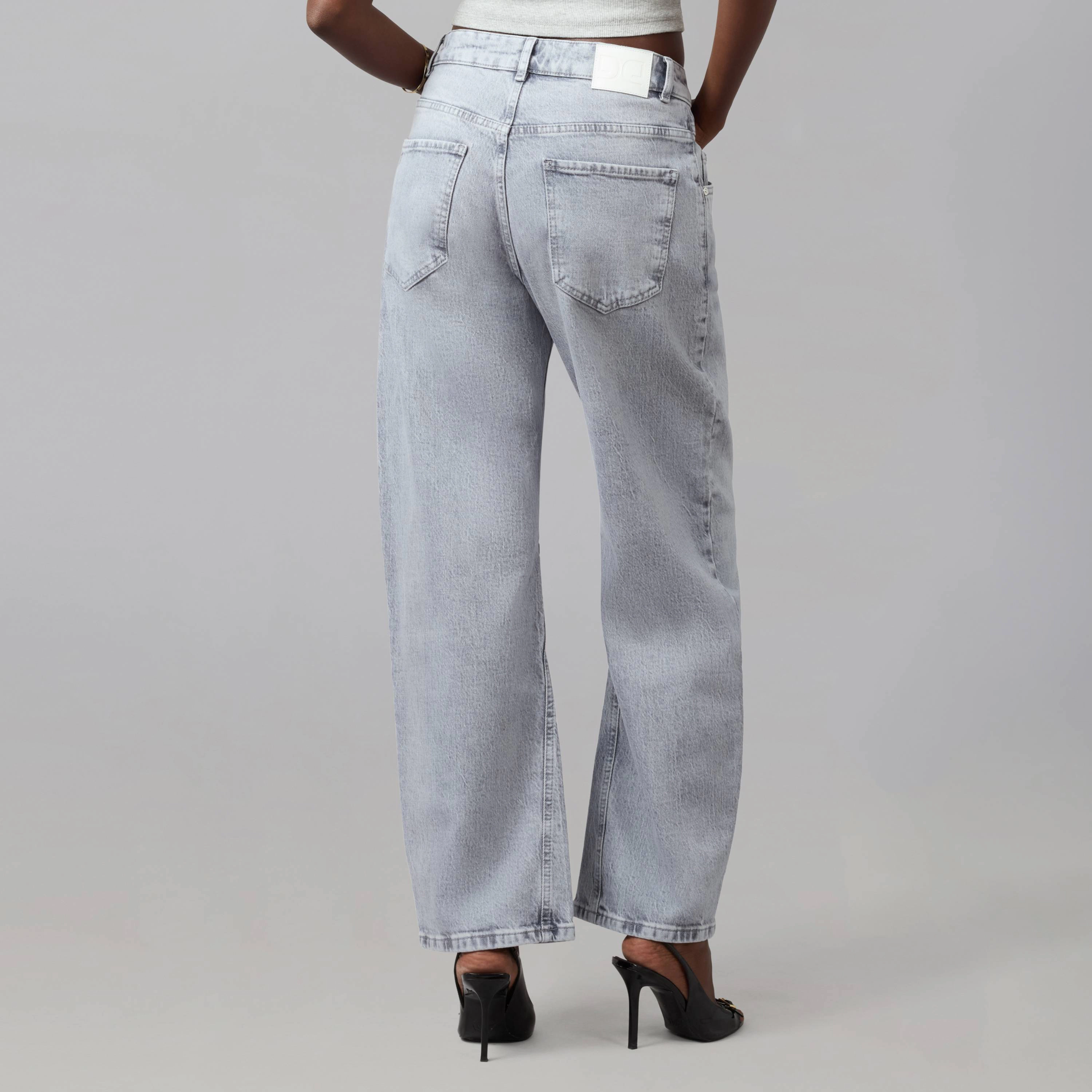 Lola Denim Womens Lennox High Rise Barrel Jeans