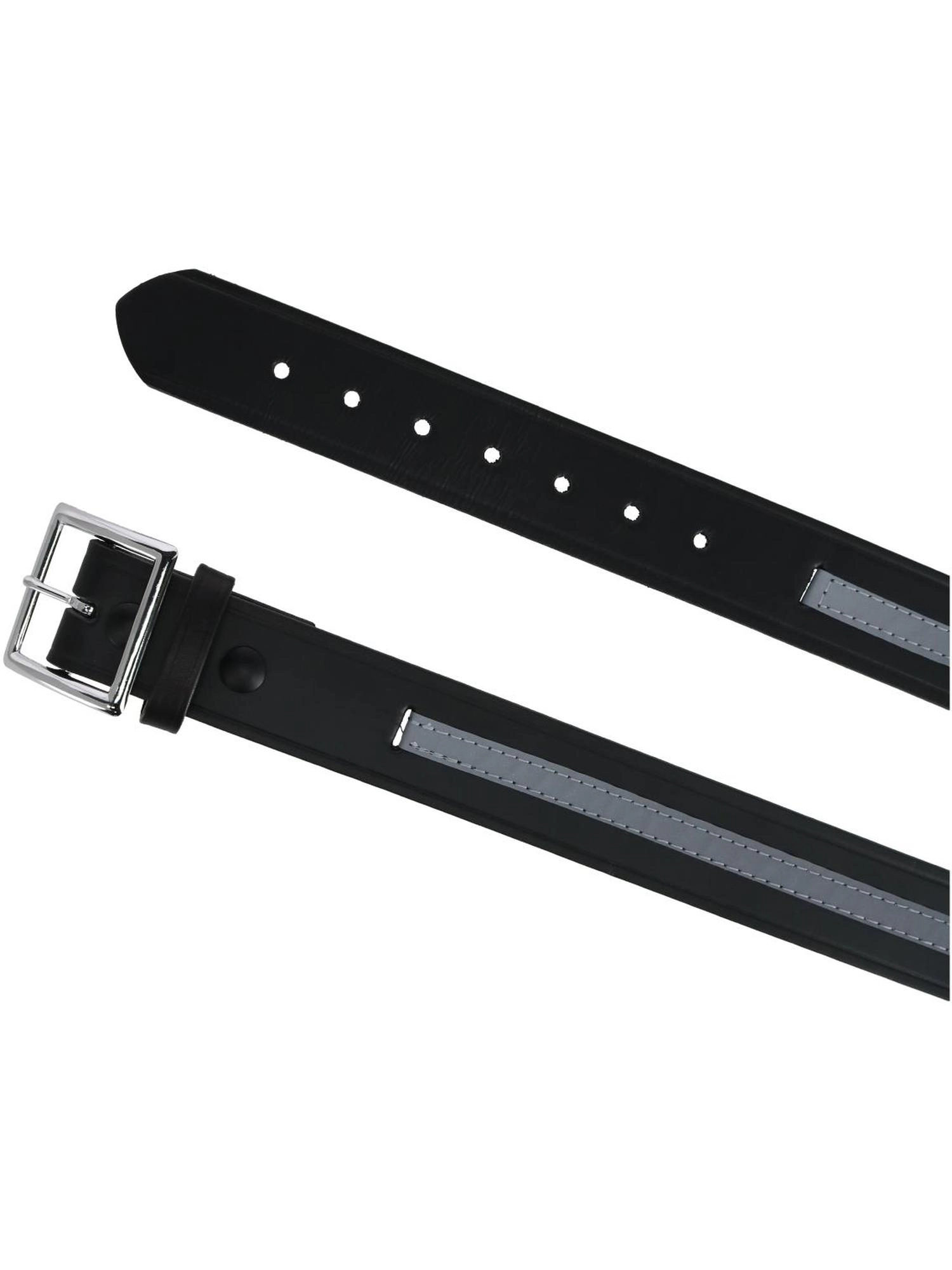 Boston Leather Men's Garrison Work Belt with Reflective Safety Stripe