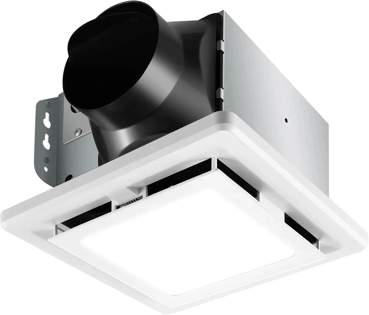 Envelor 110 CFM Ceiling Bathroom Exhaust Fan with Light in White