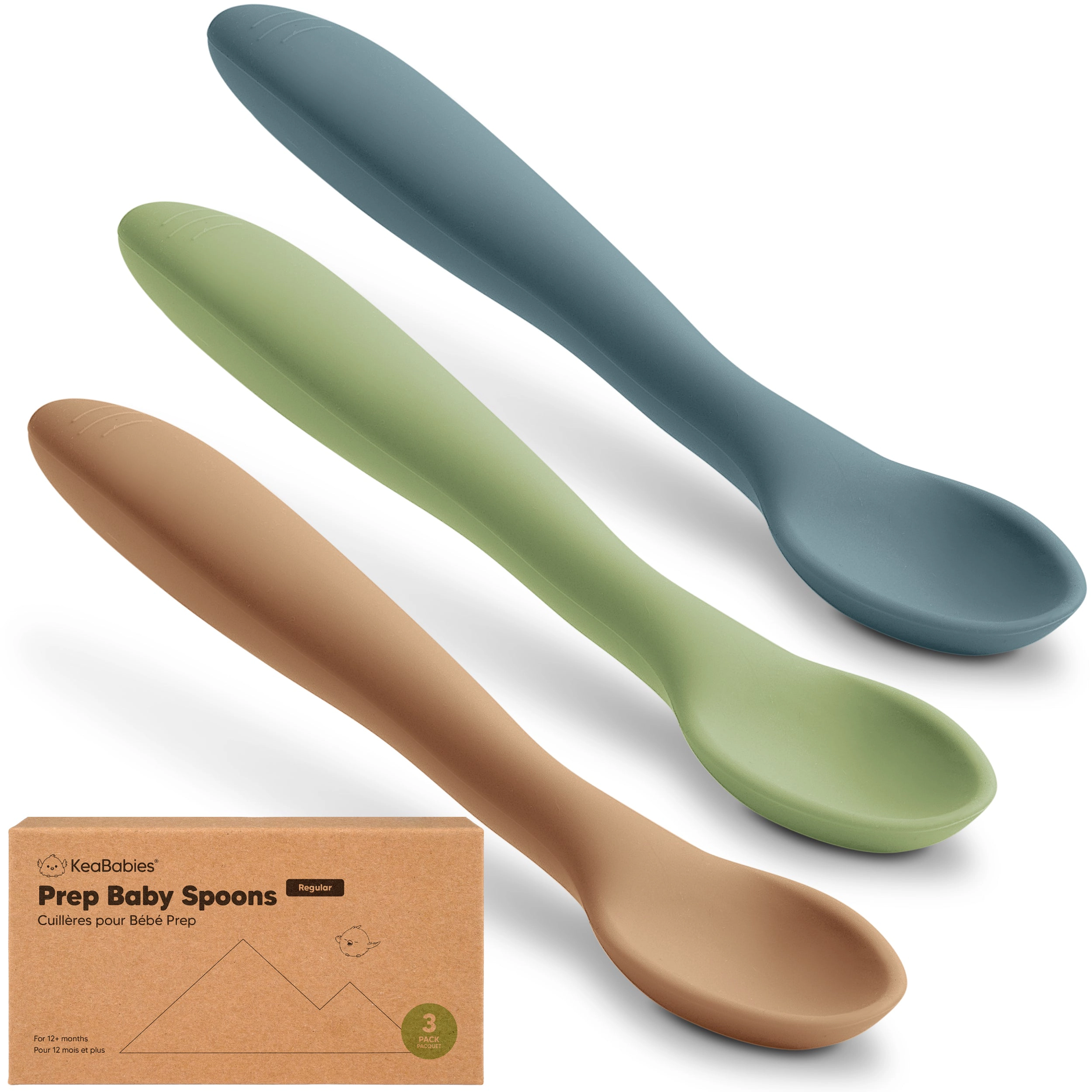 KeaBabies 3-Pack Prep Baby Spoons