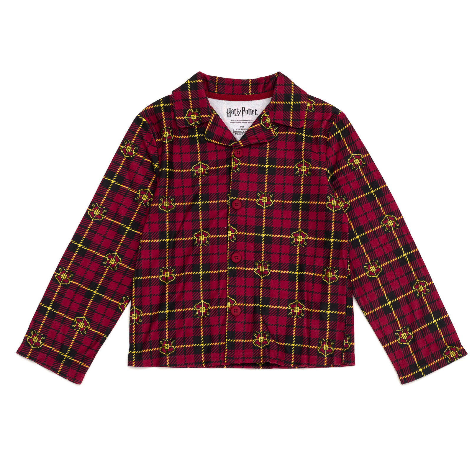 Harry Potter Gryffindor Boys' 2-Piece Pajama Shirt and Pants Set