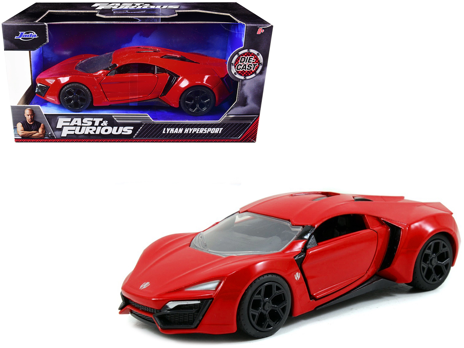 Jada Lykan Hypersport Red "Fast & Furious 7" (2015) Movie 1/ Diecast Model Car by Jada