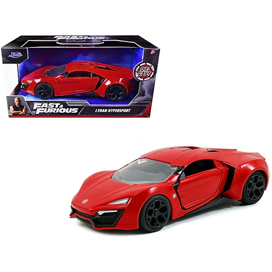 Jada Collectible Lykan Hypersport Red "Fast & Furious 7" (2015) Movie 1/32 Diecast Model Car