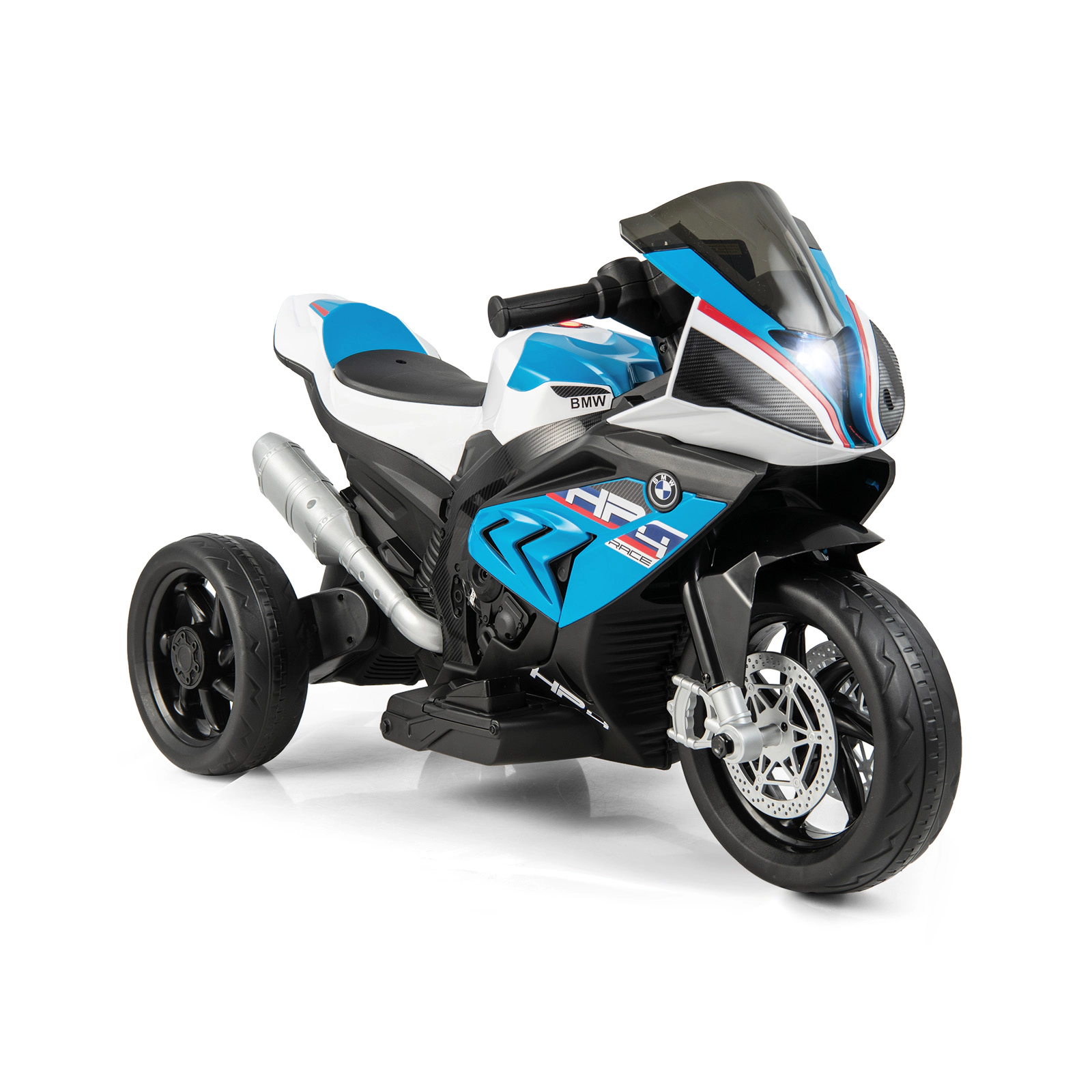 Glintex 12V Kids Ride-On Motorcycle with High-Low Speed and a USB Port