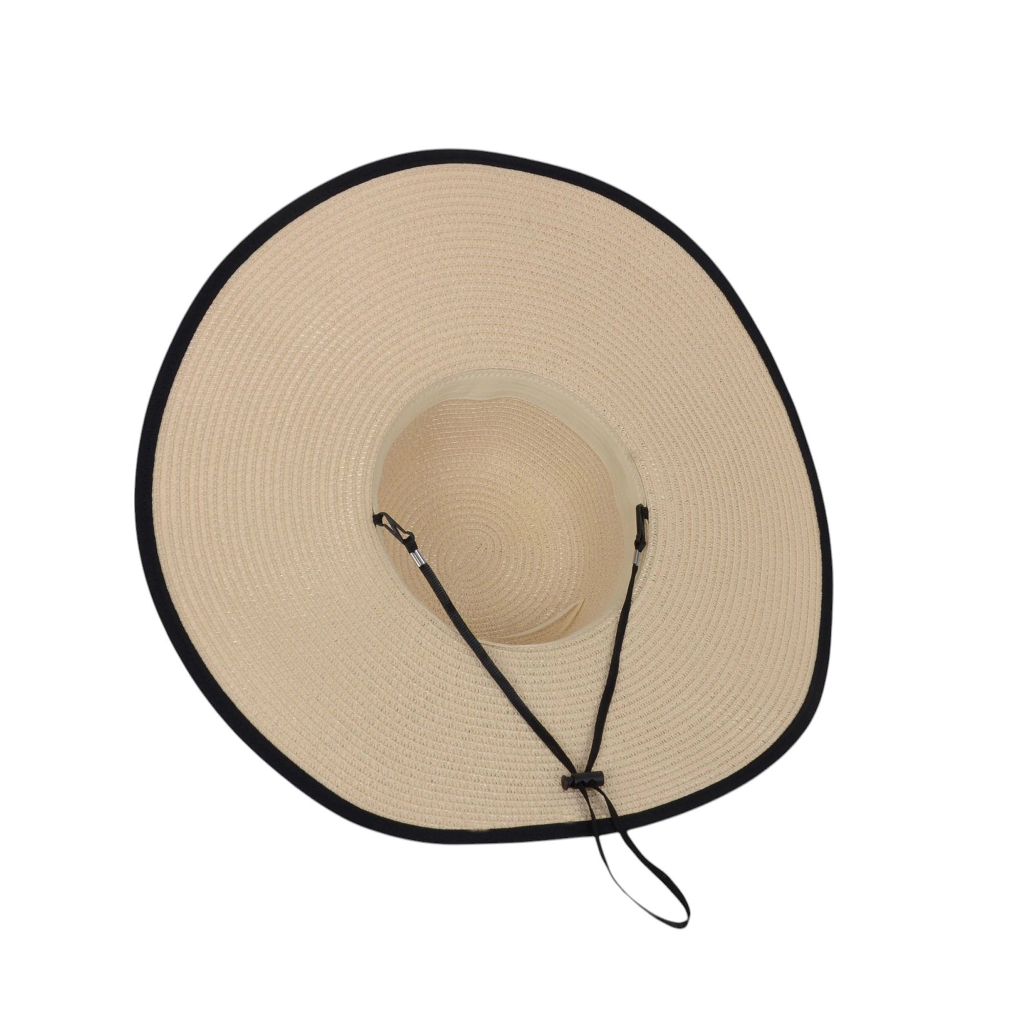 Anna-Kaci Women's Wide Brim Straw Sun Hat with Braided Cord Detail Lightweight Packable Design for Outdoor Protection