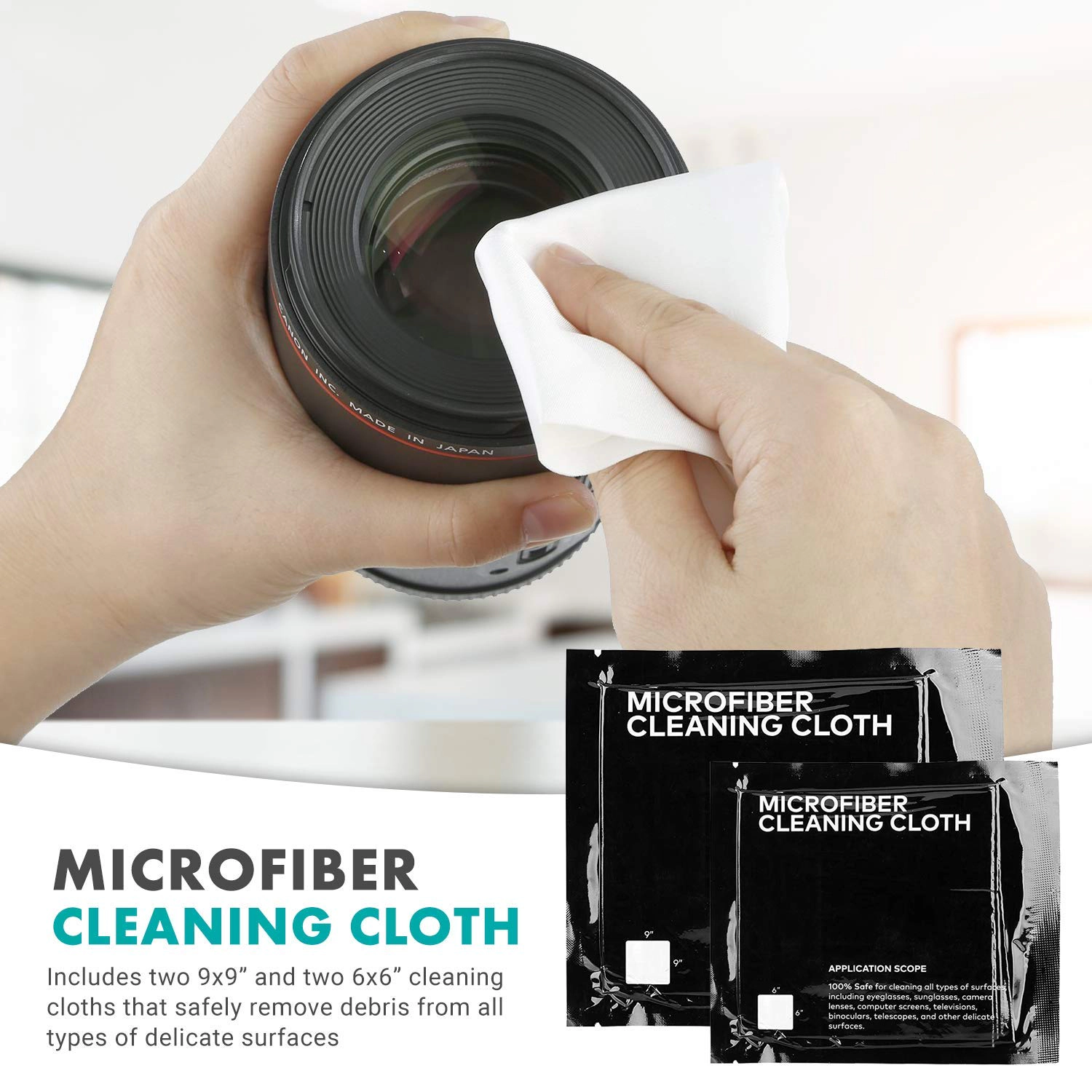 Movo Deluxe Essentials DSLR Camera Cleaning Kit with 10 APS-C Cleaning Swabs, Sensor Cleaning Fluid, Rocket Air Blower