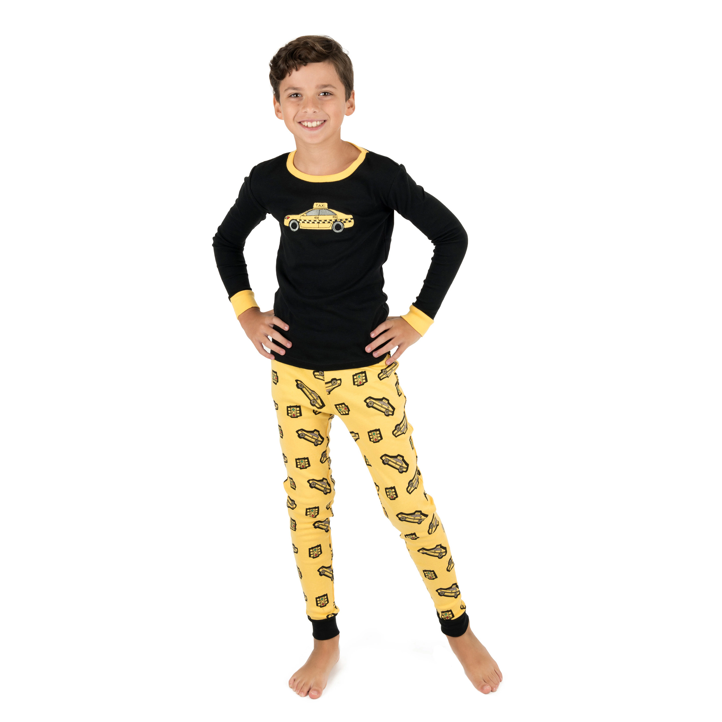 Leveret Baby/Toddler/Kids 2-pc Cotton Snug Fit Vehicle Print Pajamas