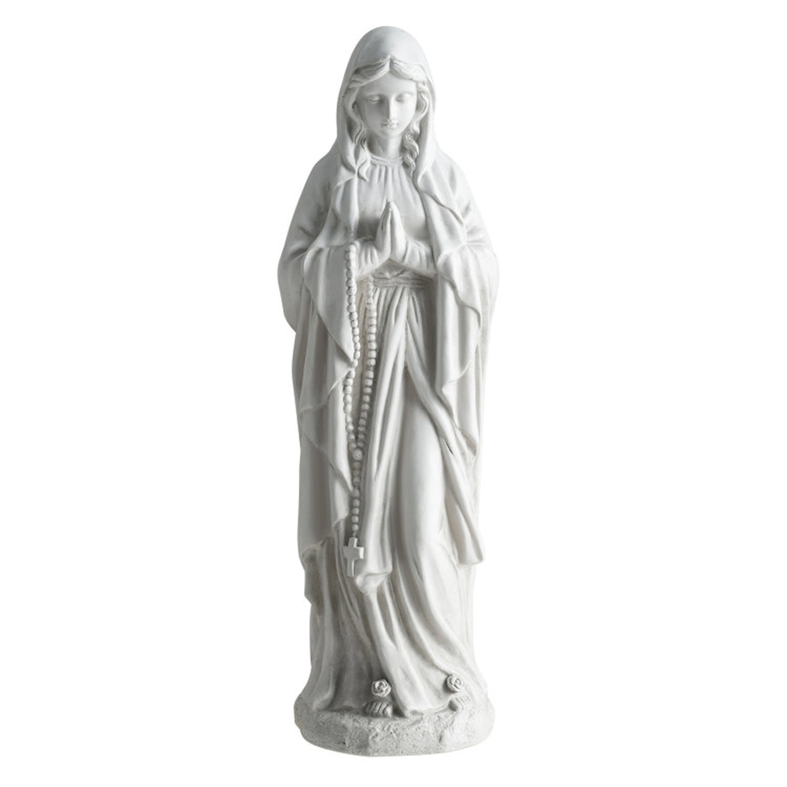SUGIFT 29.5-in Tall Virgin Mary Outdoor Religious Yard Art Statue Magnesium Oxide Fiber Reinforced 10-lb Gray 1-Piece