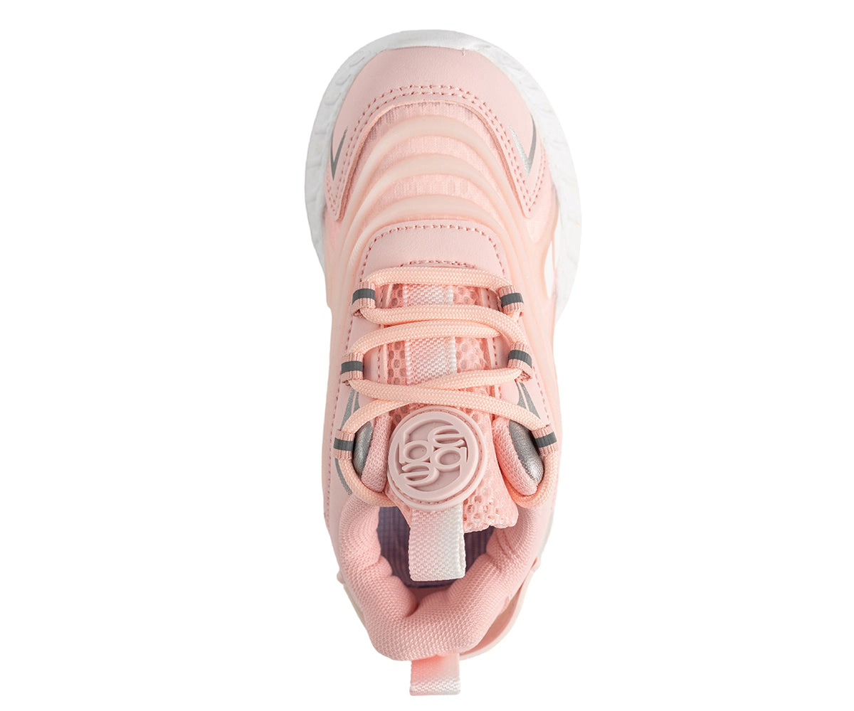 Bebe Girl's Jogger Sneaker with Multi-Material Upper