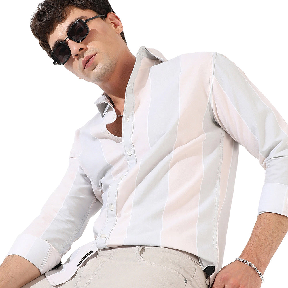 Men's Striped Casual Shirt