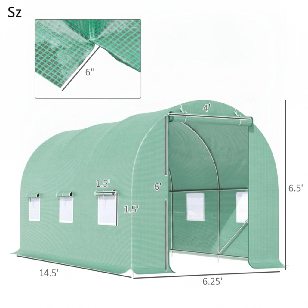 WOW PIONEER Spacious Walk-In Greenhouse
