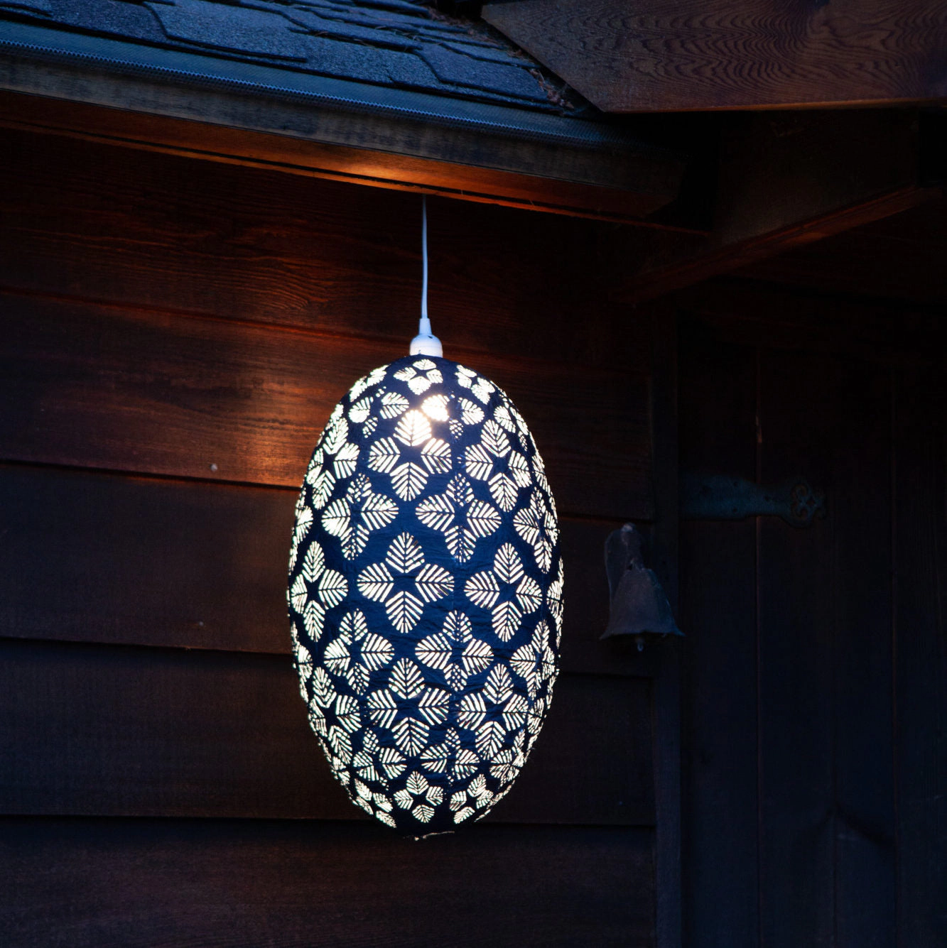 Allsop Home & Garden Soji Stella Nova Geo Palm Pod 22 Indoor Outdoor Pendant Lamp 120V