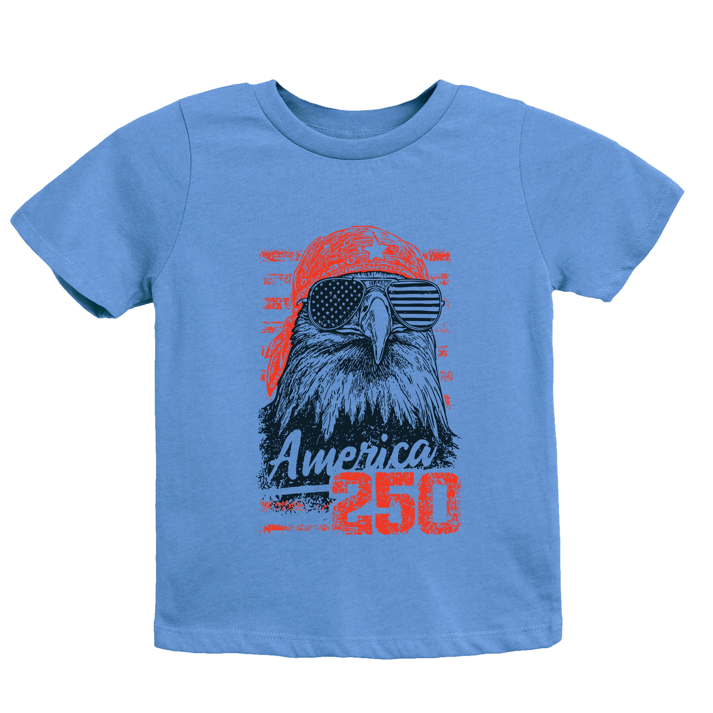 The Juniper Shop - America 250 Eagle Grunge Youth Short Sleeve Graphic T-Shirt