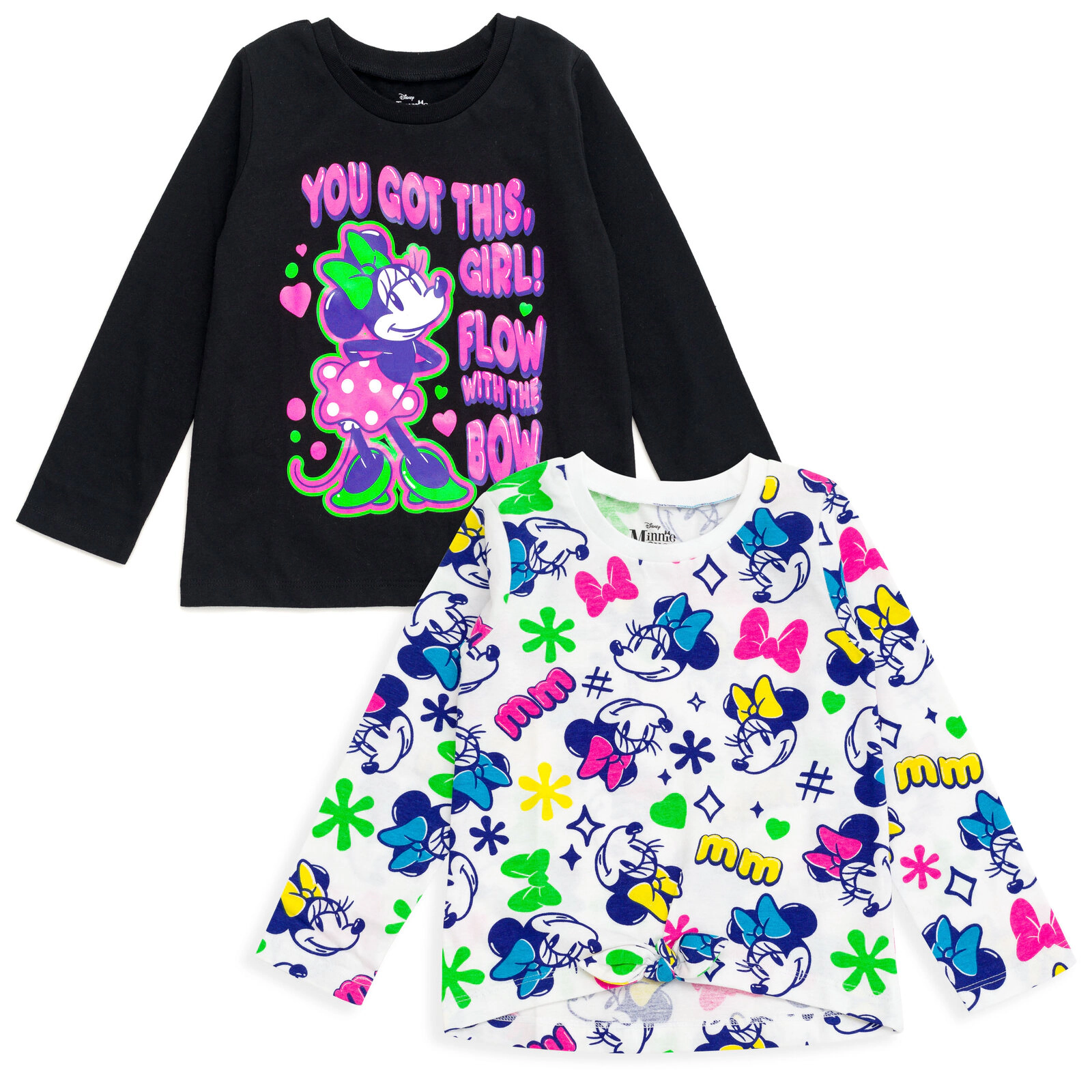 Disney Girls' 2-Pack Long Sleeve T-Shirts