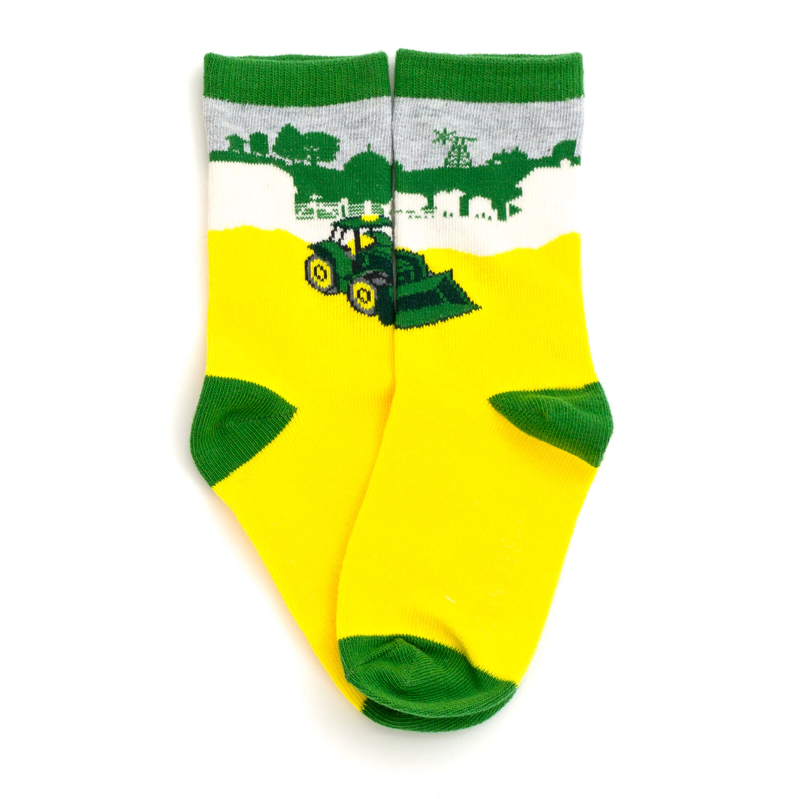 John Deere Non-Slip Grip Crew Socks Set