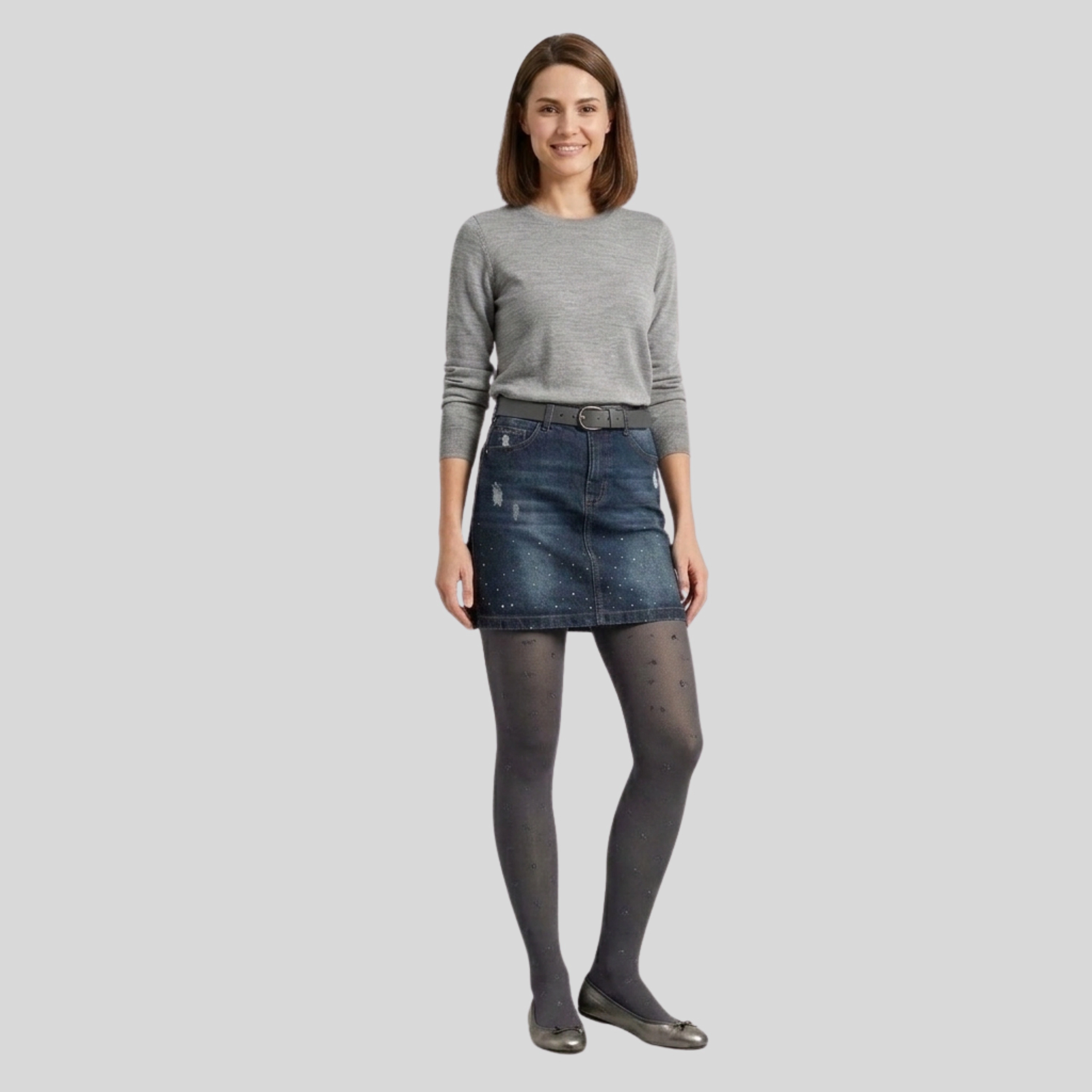 Wear Sierra Girl's Bow Patterned Tights